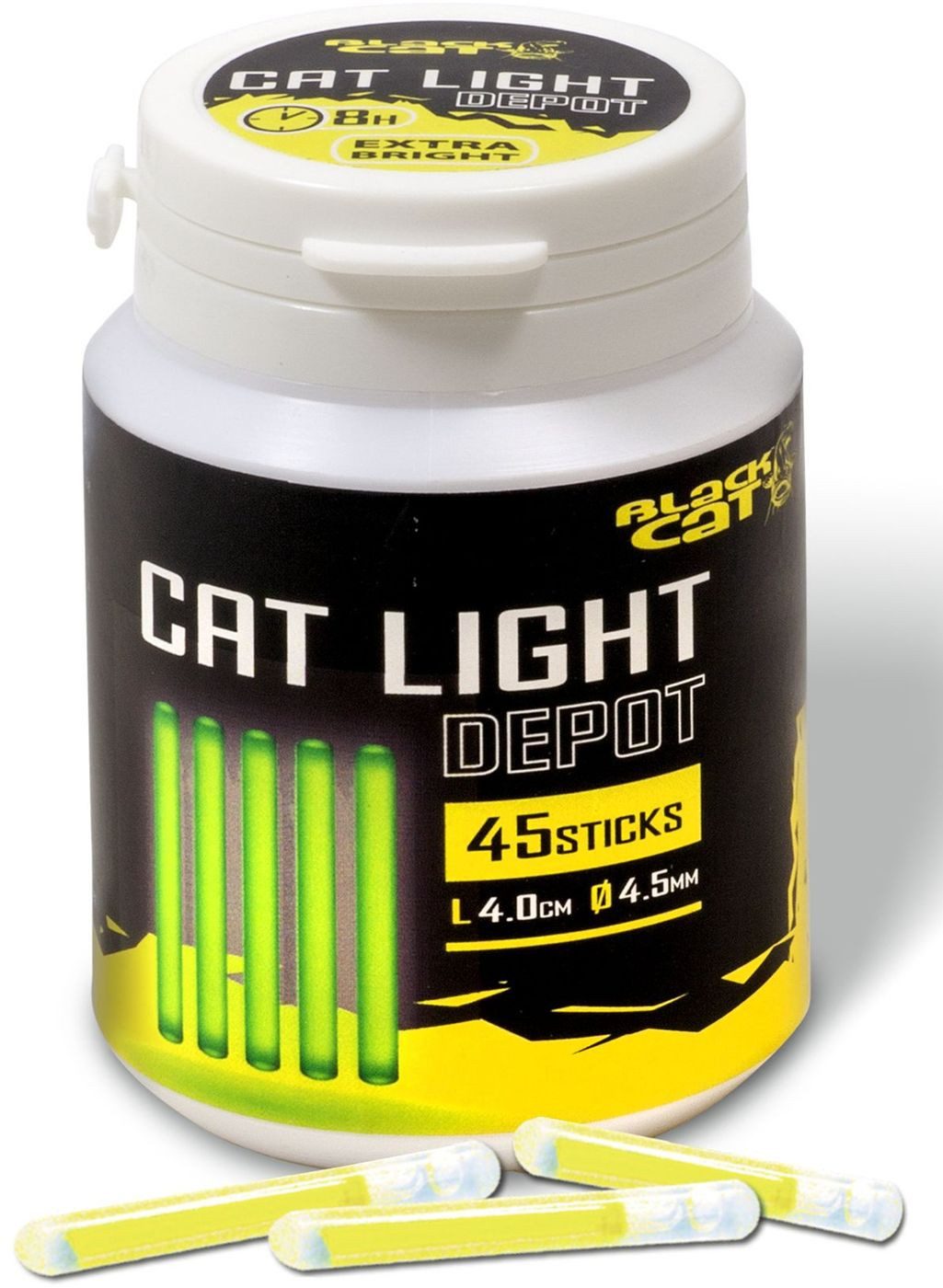 Black Cat Knicklicht Black Cat Cat Light Depot 40mm - 45 Knicklichter