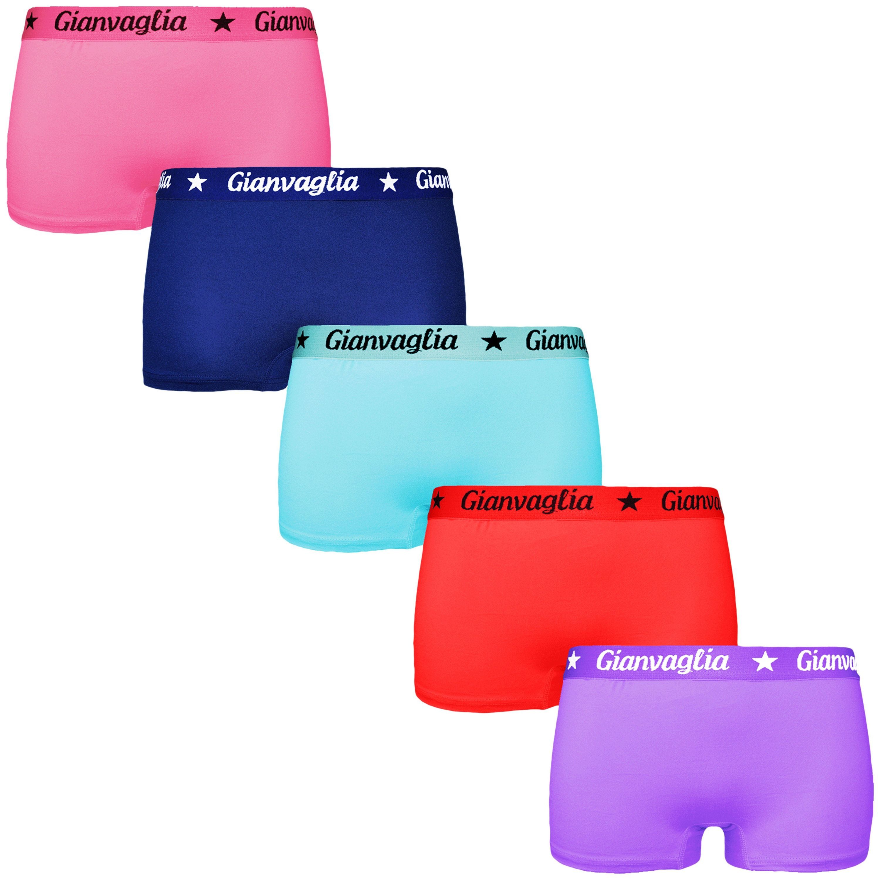 TEXEMP Boxershorts 5er Pack Mädchen Boxershorts Unterhose Unterwäsche Baumwolle Panty (5-St) Atmungsaktiv - Langlebig