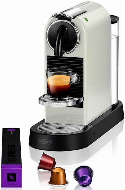 Nespresso Kapselmaschine CITIZ EN 167.W von DeLonghi, White, inkl. Willkommenspaket mit 14 Kapseln