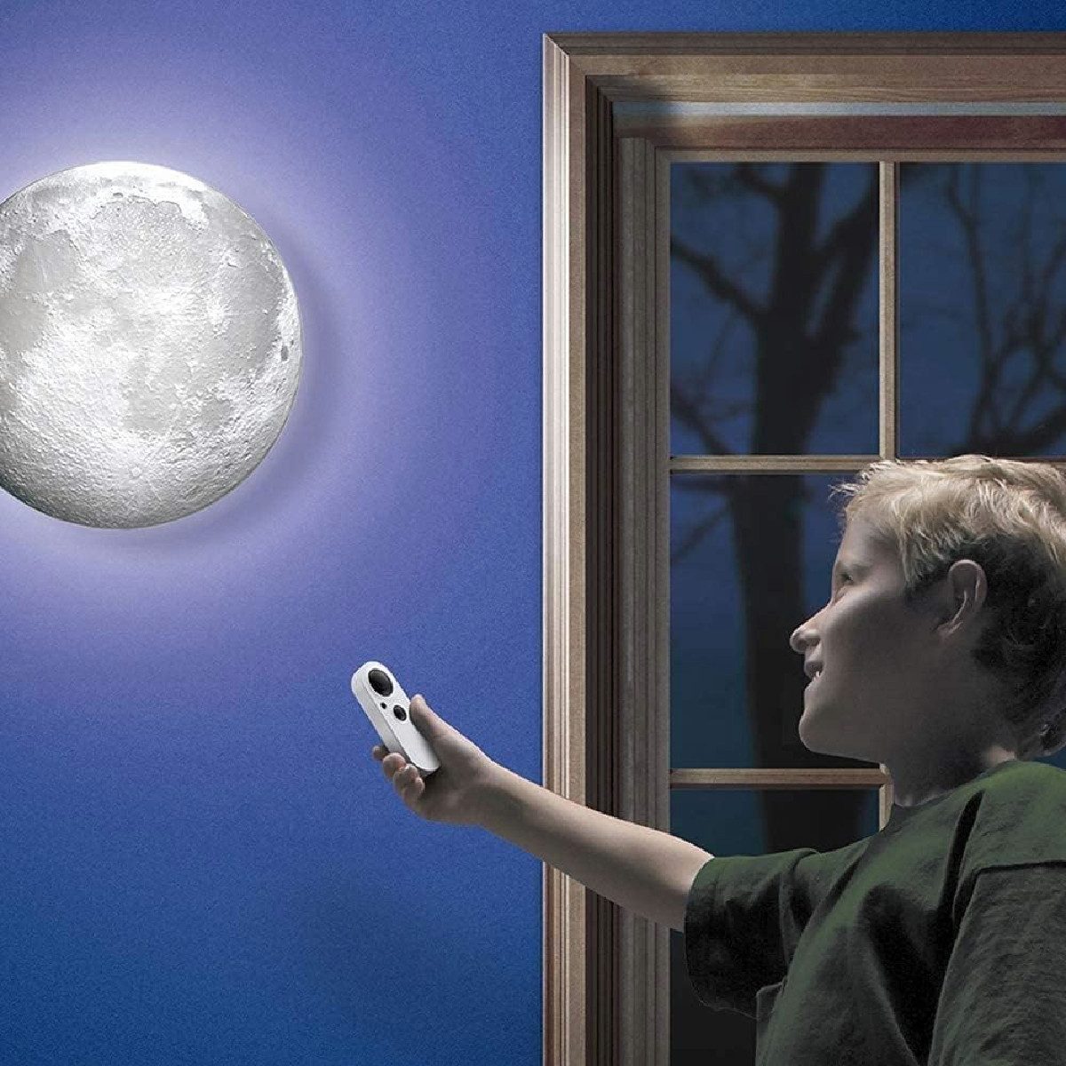 Uncle Milton LED Nachtlicht Nachtlicht - Moon in my room, mit 12 einstellbaren Mondphasen