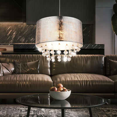 Retro Pendel Lüster Ess Zimmer Kristall Decken Luster rostfarben Ringe beweglich Retro Pendel Lüster Ess Zimmer Kristall Decken Luster rostfarben Ringe beweglich