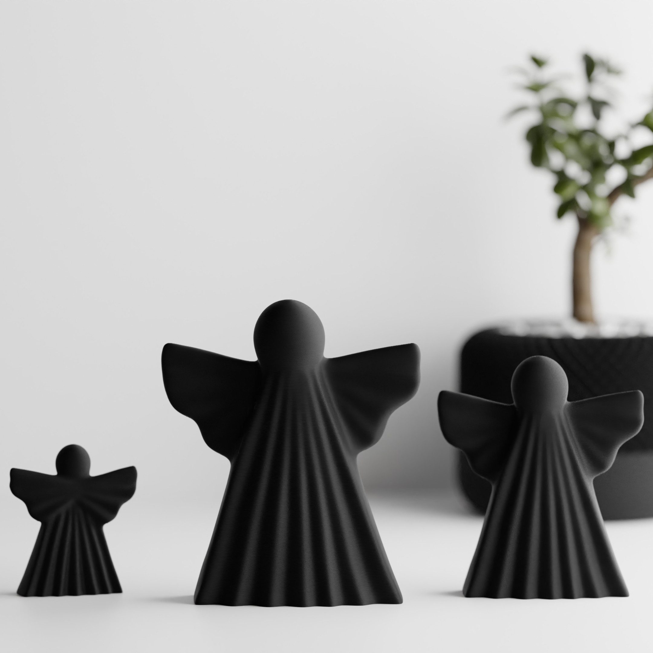 Shapes - Decorations Engelfigur Deko Engel 3er Set – moderne Weihnachtsdekoration (Spar-Set, 3er-Set), Weihnachten