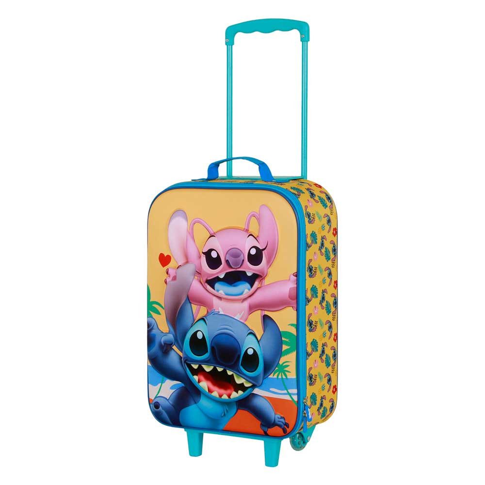 Karactermania Kinderkoffer 3D Disney Lilo und Stitch Trolley Reisekoffer Koffer, Kinder-Trolley-Koffer im Soft 3D Design