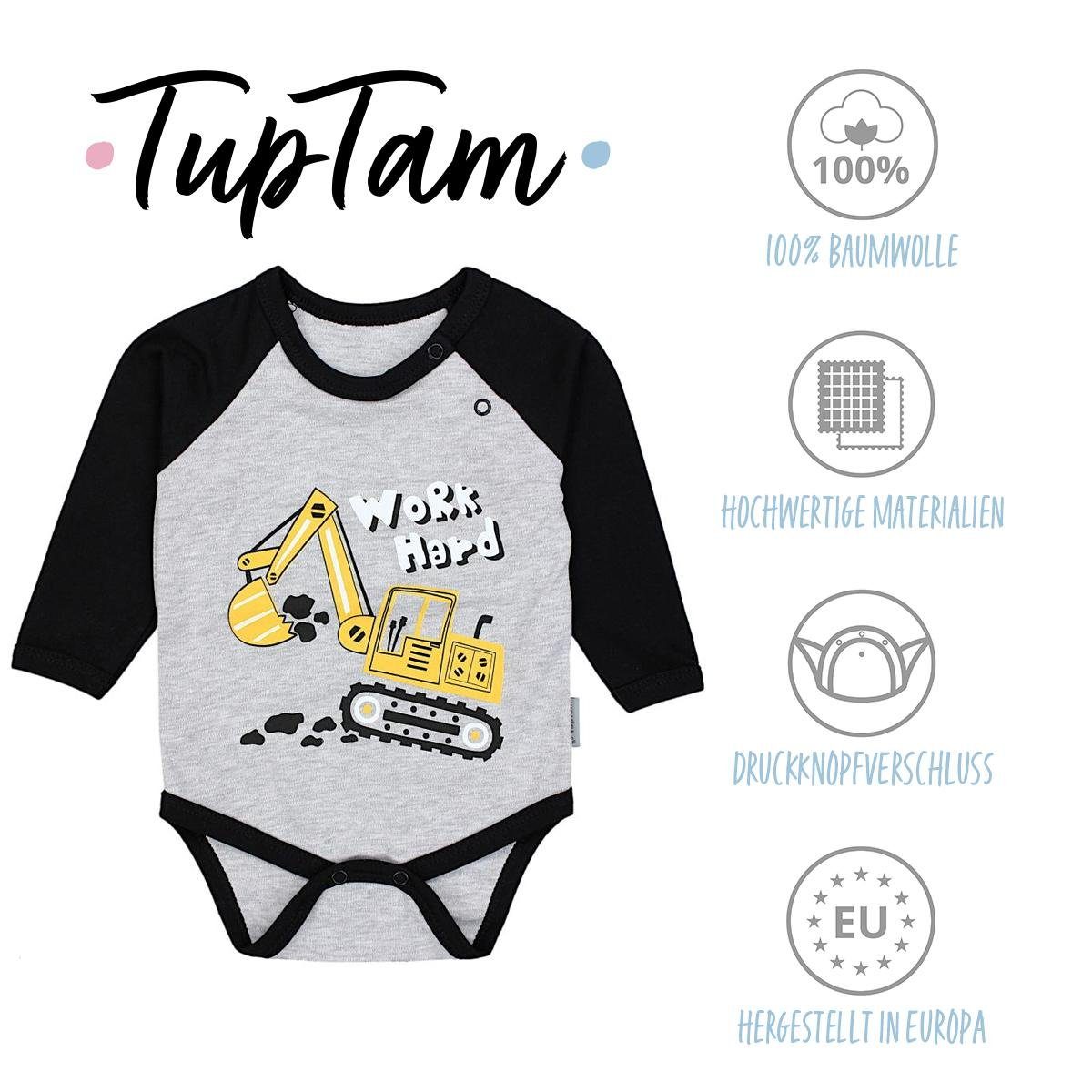 TupTam Langarmbody TupTam Jungen Baby Body Langarm Unifarben 5er Pack