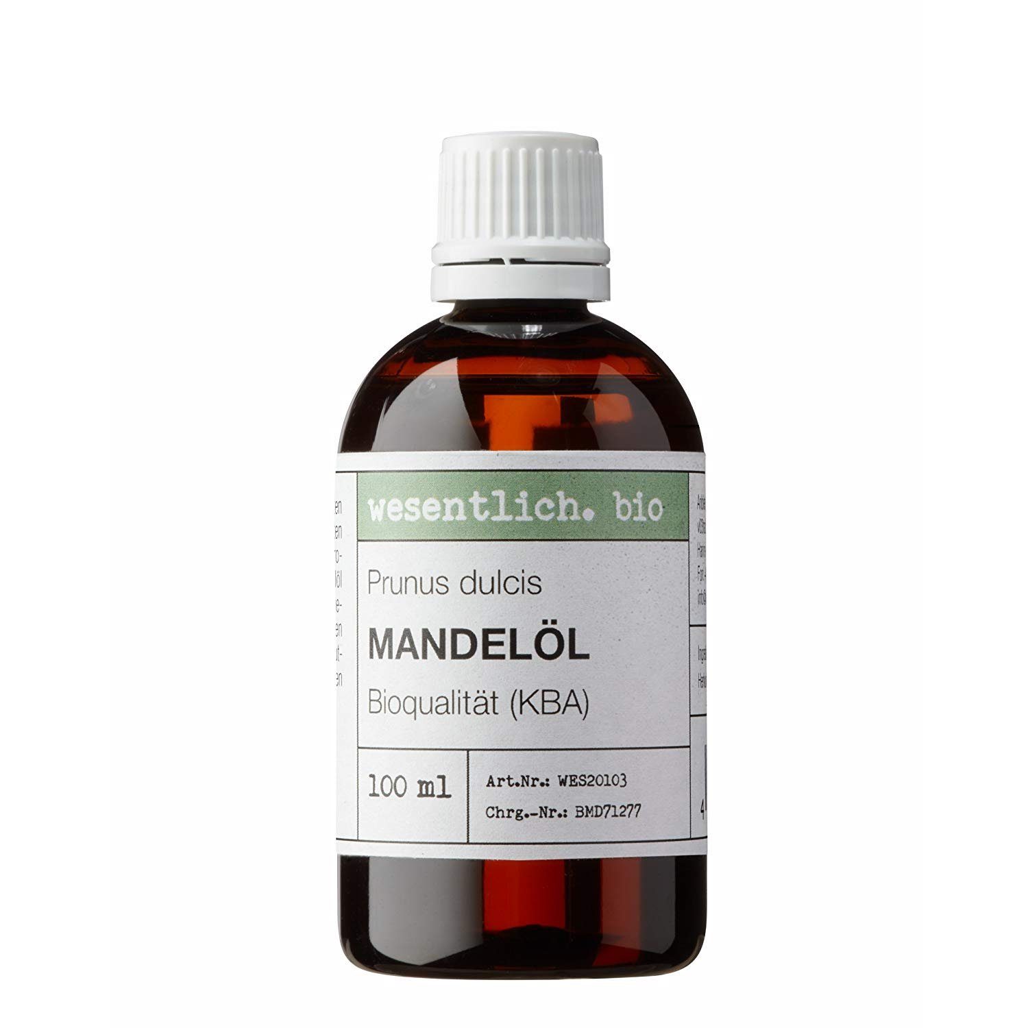 wesentlich. Körperöl Mandelöl BIO kaltgepresst (100ml) von wesentlich.