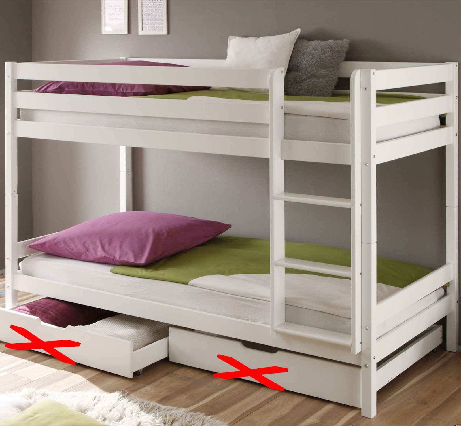 Homeline Etagenbett Kevin Etagenbett Kinderbett Etagenbett günstig online kaufen