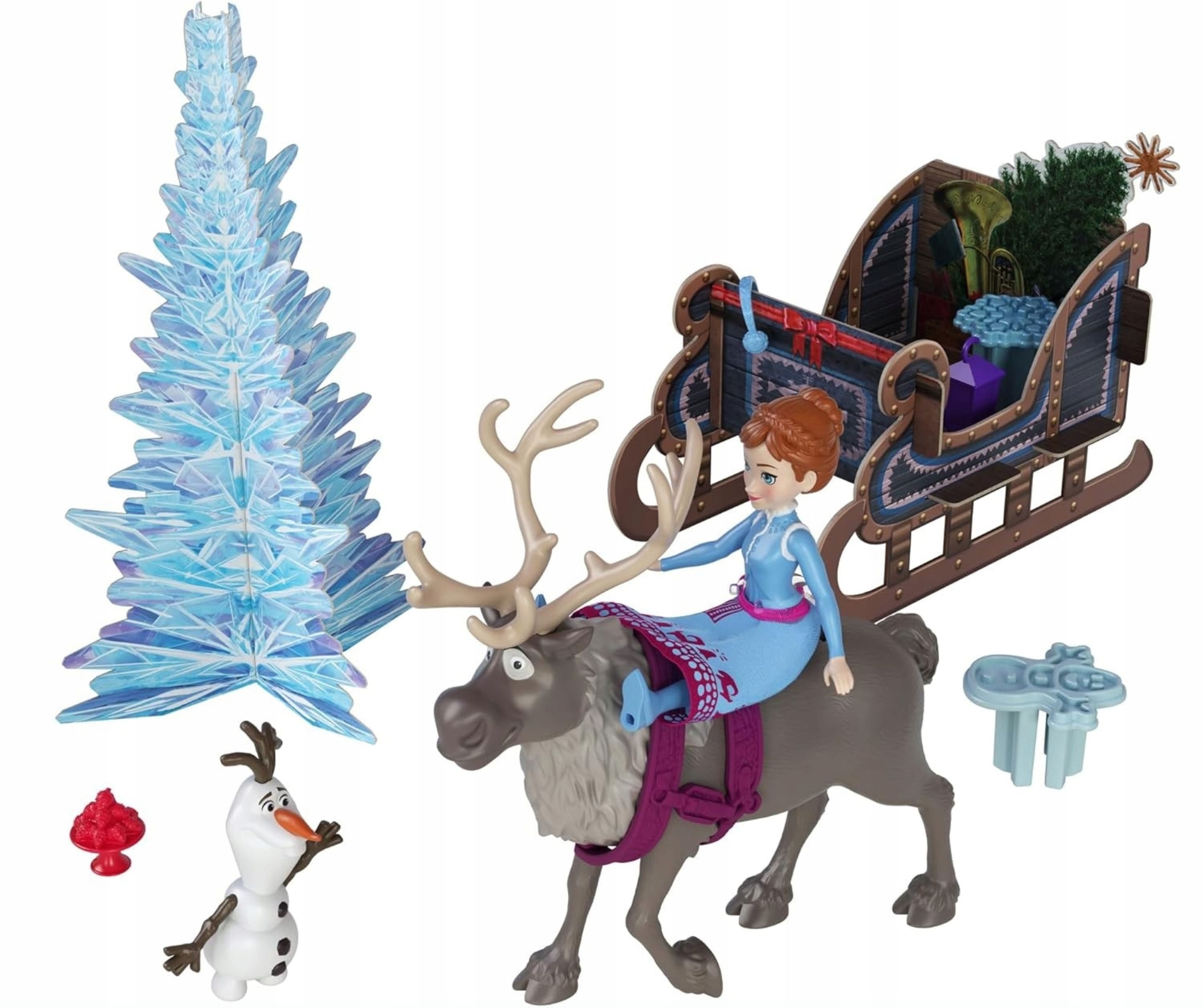 Festivalartikel Adventskalender Disney Frozen Adventskalender – 24 Mini-Puppen Anna Elsa Olaf Sven (1-tlg)