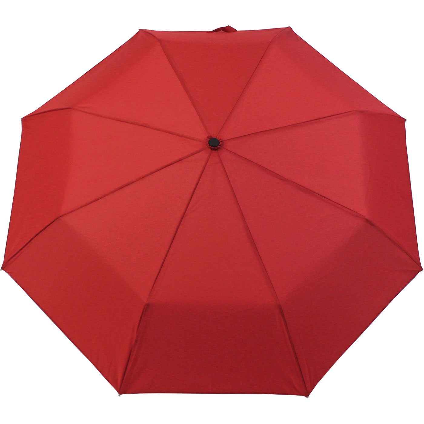 iX-brella Taschenregenschirm Mini Ultra Light - extra mit Dach dunkel-rot großem - leicht, elegant