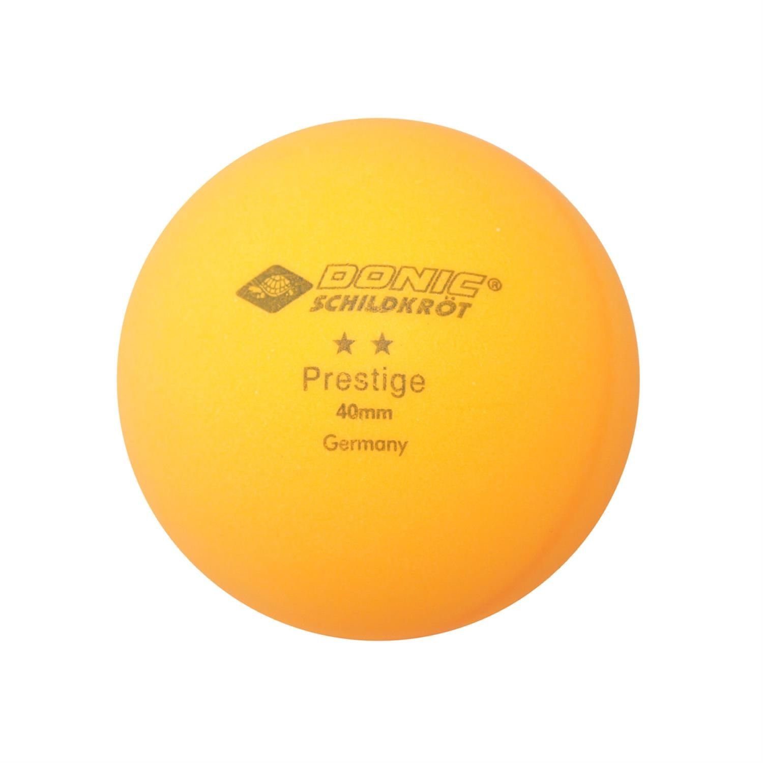 Donic-Schildkröt 3 Tischtennisball orange, Stück Balls Tischtennis 2* Prestige Ball Tischtennisball Bälle