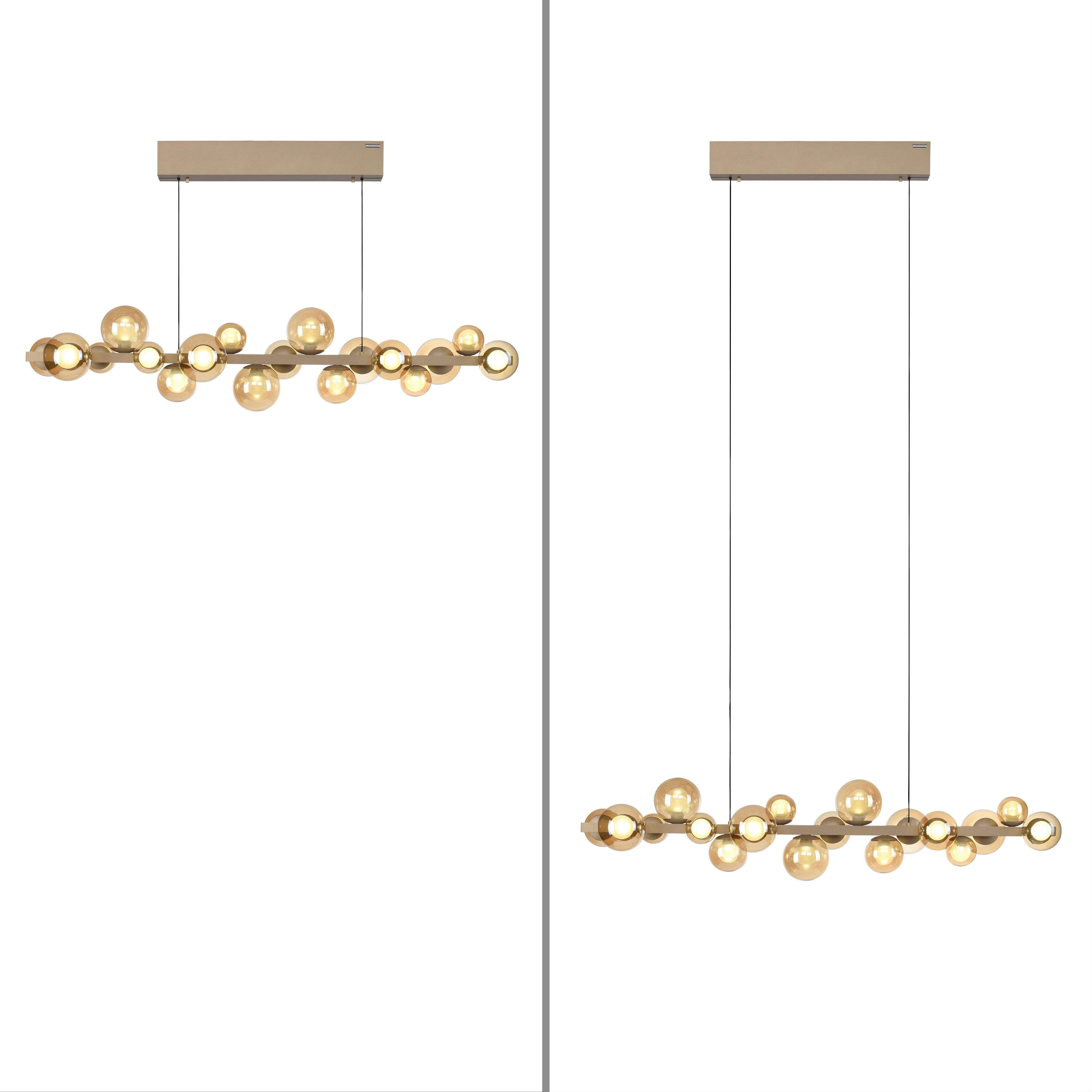 Neuhaus PURE LED Pendelleuchte PURE E-Popup, CCT - über Fernbedienung, LED fest integriert, warmweiß - kaltweiß, e-LIFT® Funktion, CCT, dimmbar über Fernbedienung