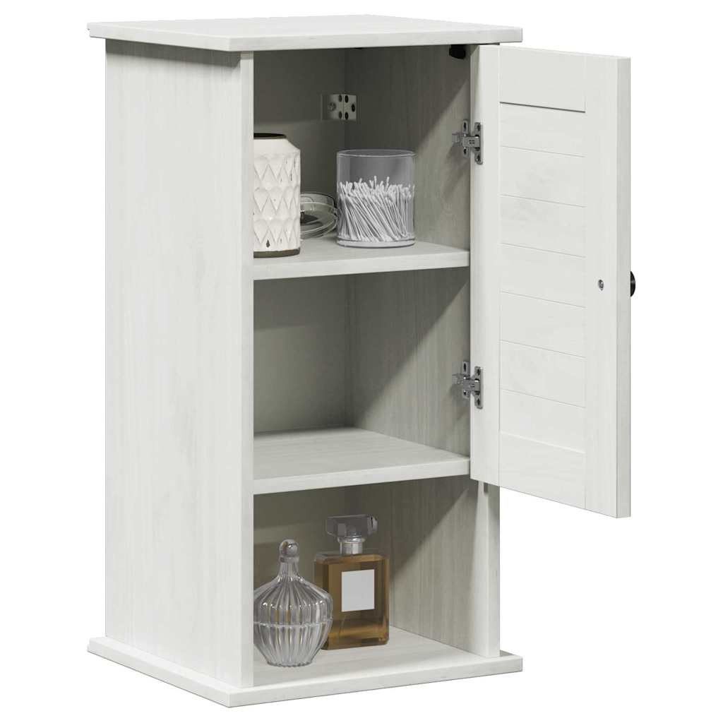 vidaXL Badezimmerspiegelschrank Badezimmerschrank VIGO Weiß und Antikweiß 37 x 34 x 71,5 cm (1-St)