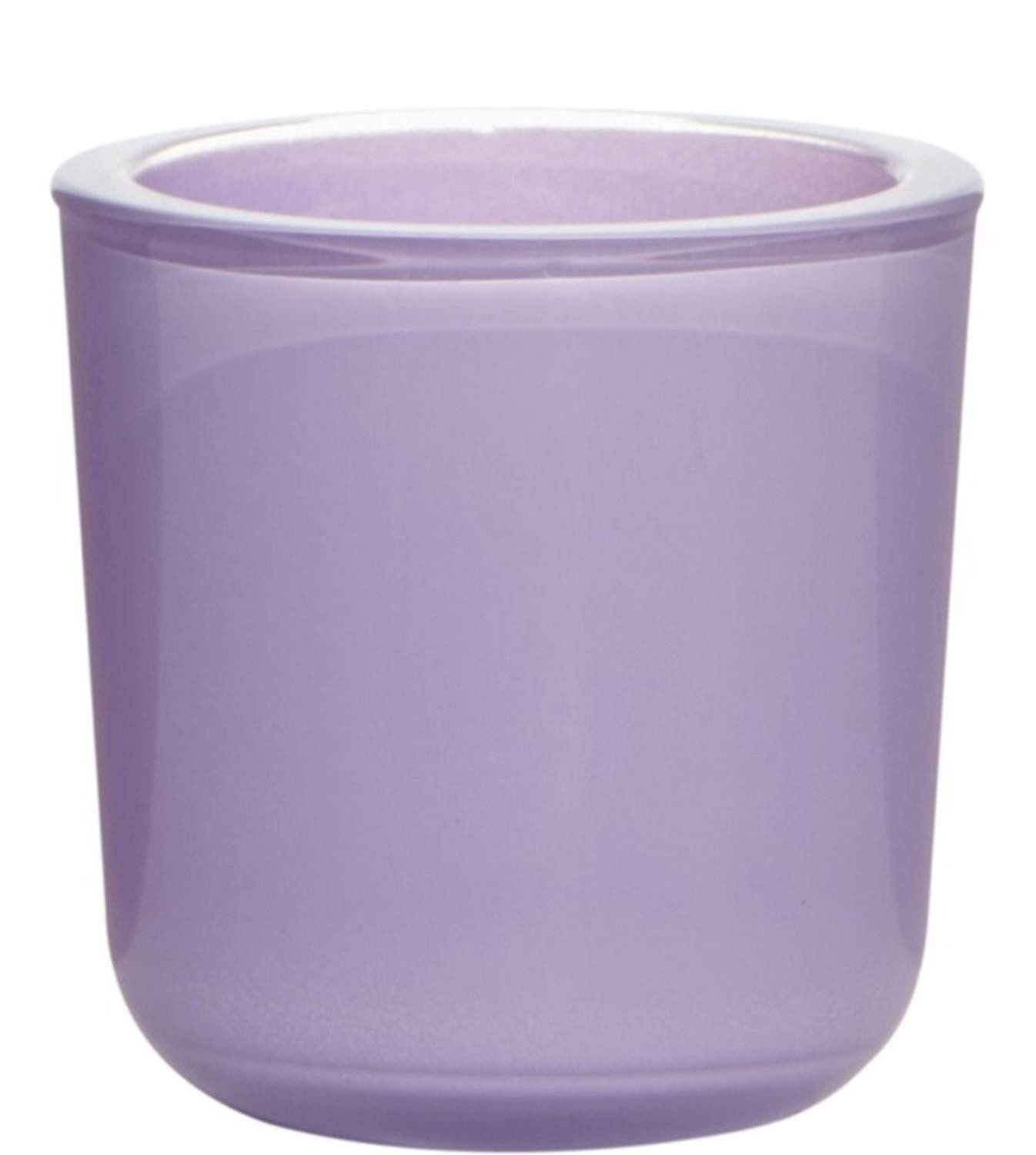 INNA-Glas Kerzenhalter Teelicht Glas NICK, helllila, 7,5cm, Ø7,5cm