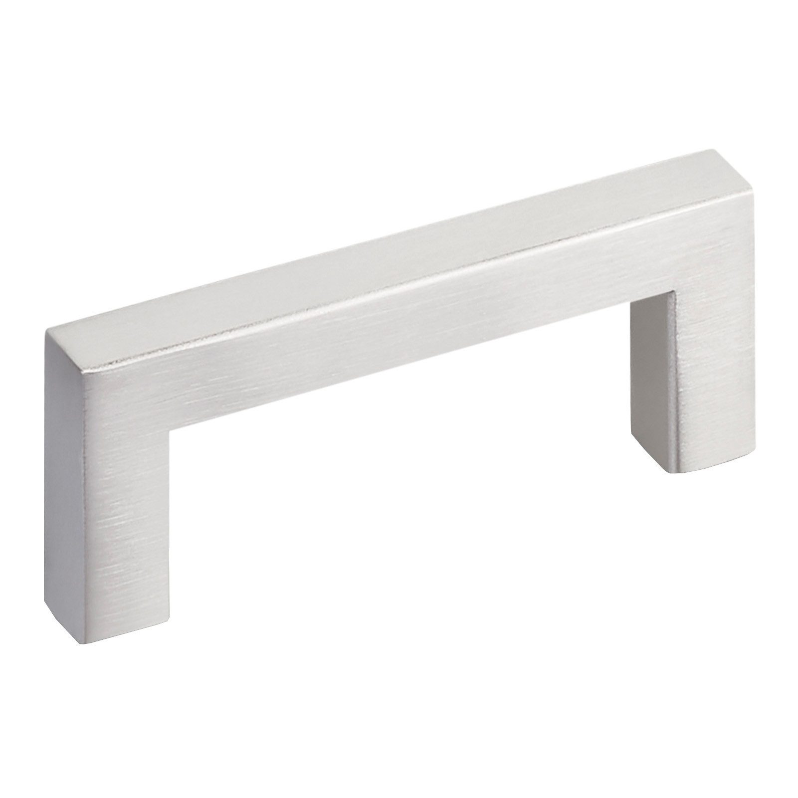 SO-TECH® Möbelgriff Stangengriff E8, aus echt Edelstahl, Profil eckig 10x10 mm (1-St), gebürstet, Bohrlochabstand 64 mm, mit Schrauben