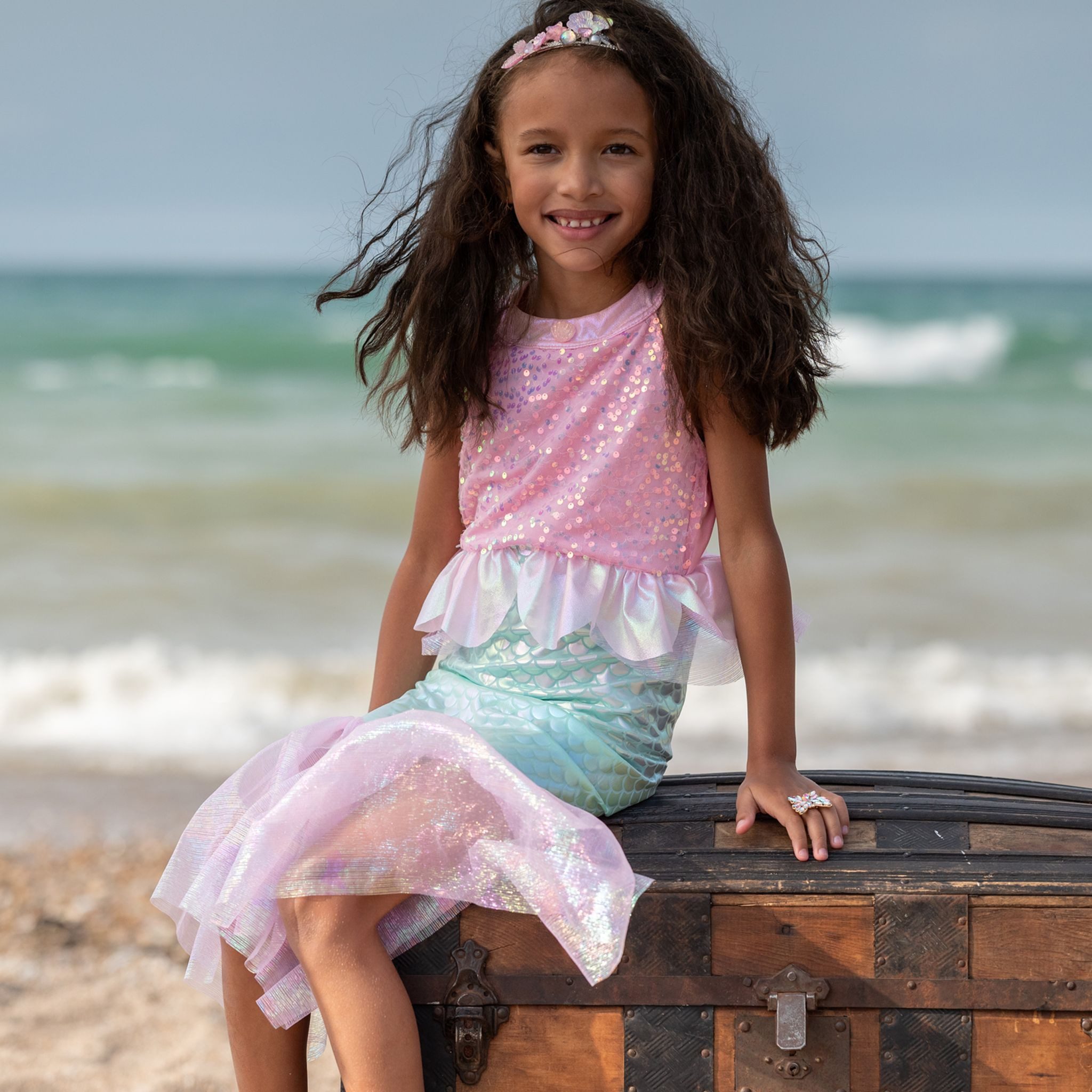 Great Pretenders Kostüm Meerjungfrau Verkleidung Mermaid Sirena Kinder