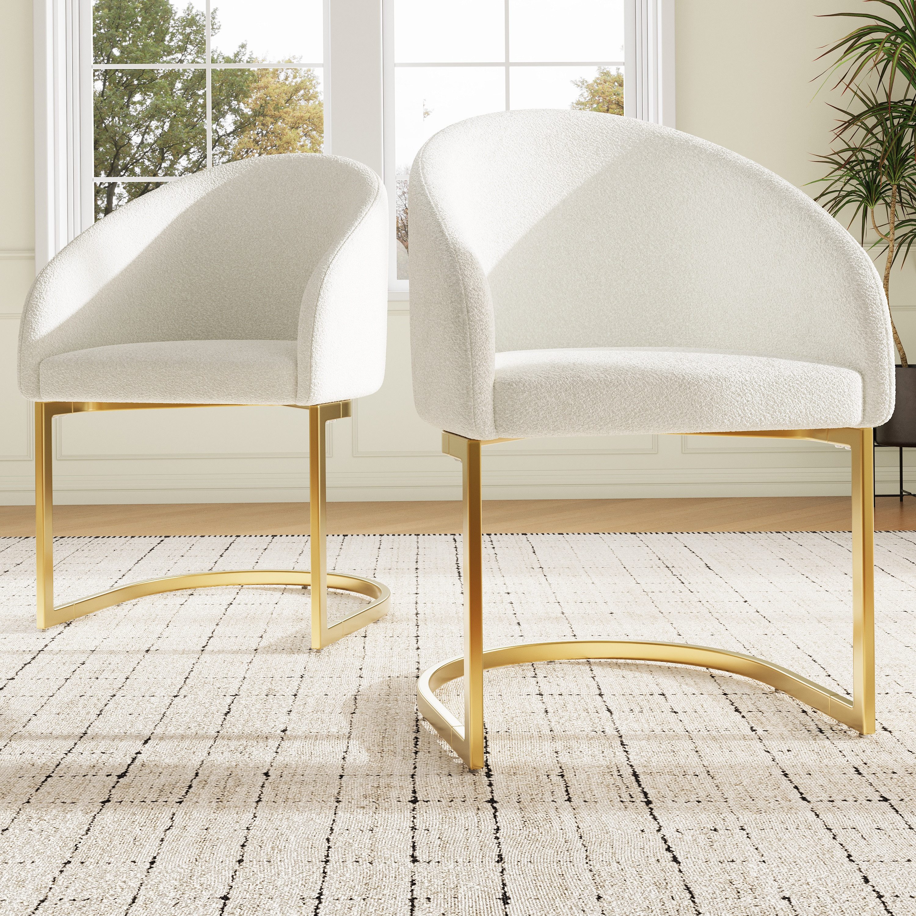 HAUSS SPOLE Esszimmerstuhl 2er Ergonomischer Freischwinger günstig online kaufen