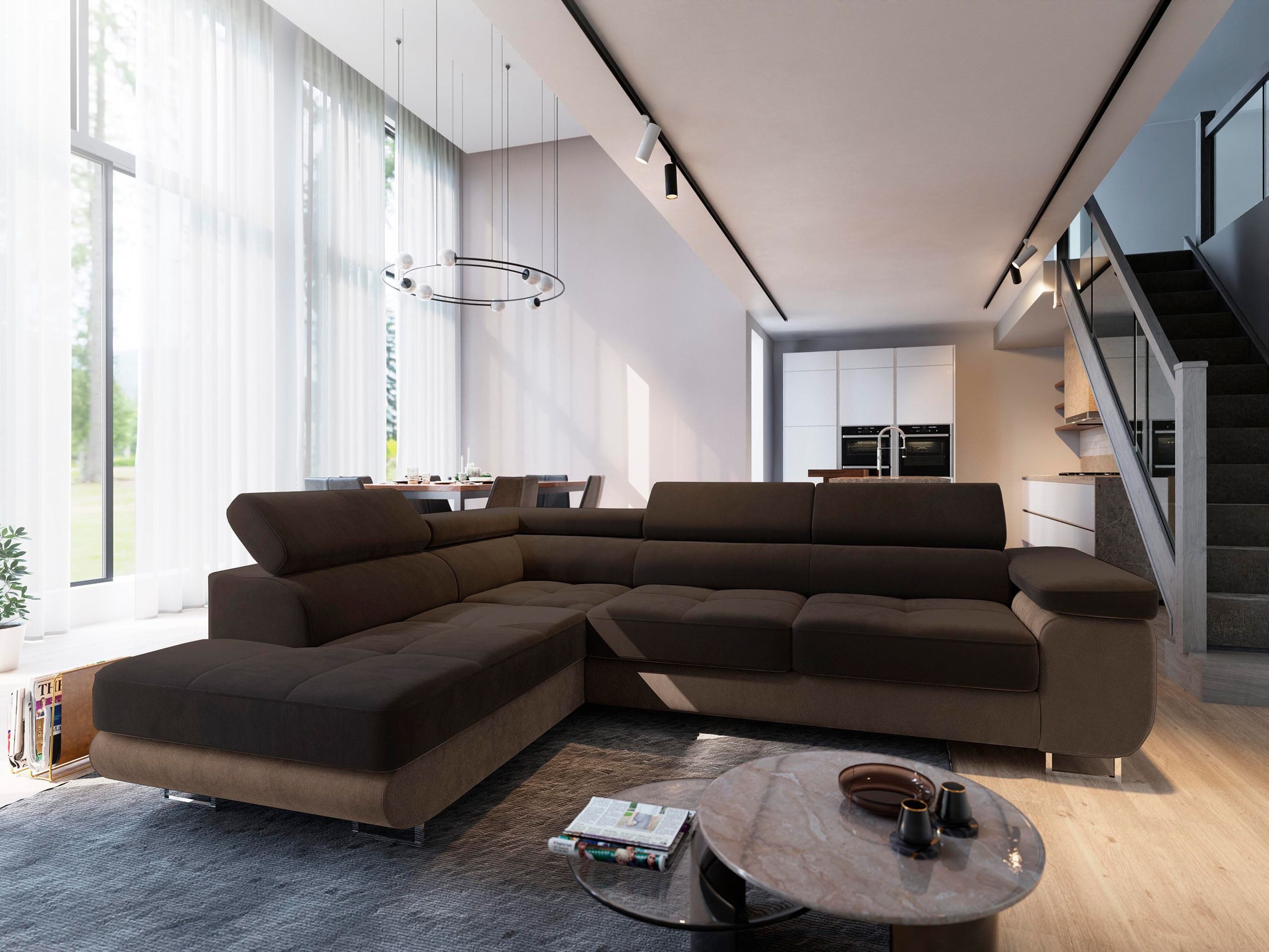 Masseno Ecksofa SELVA mit Schlaffunktion L-Form, günstig online kaufen