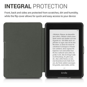 kwmobile E-Reader-Hülle Hülle für Amazon Kindle Paperwhite (10. Gen - 2018), Filz Stoff eReader Schutzhülle - Flip Cover Case