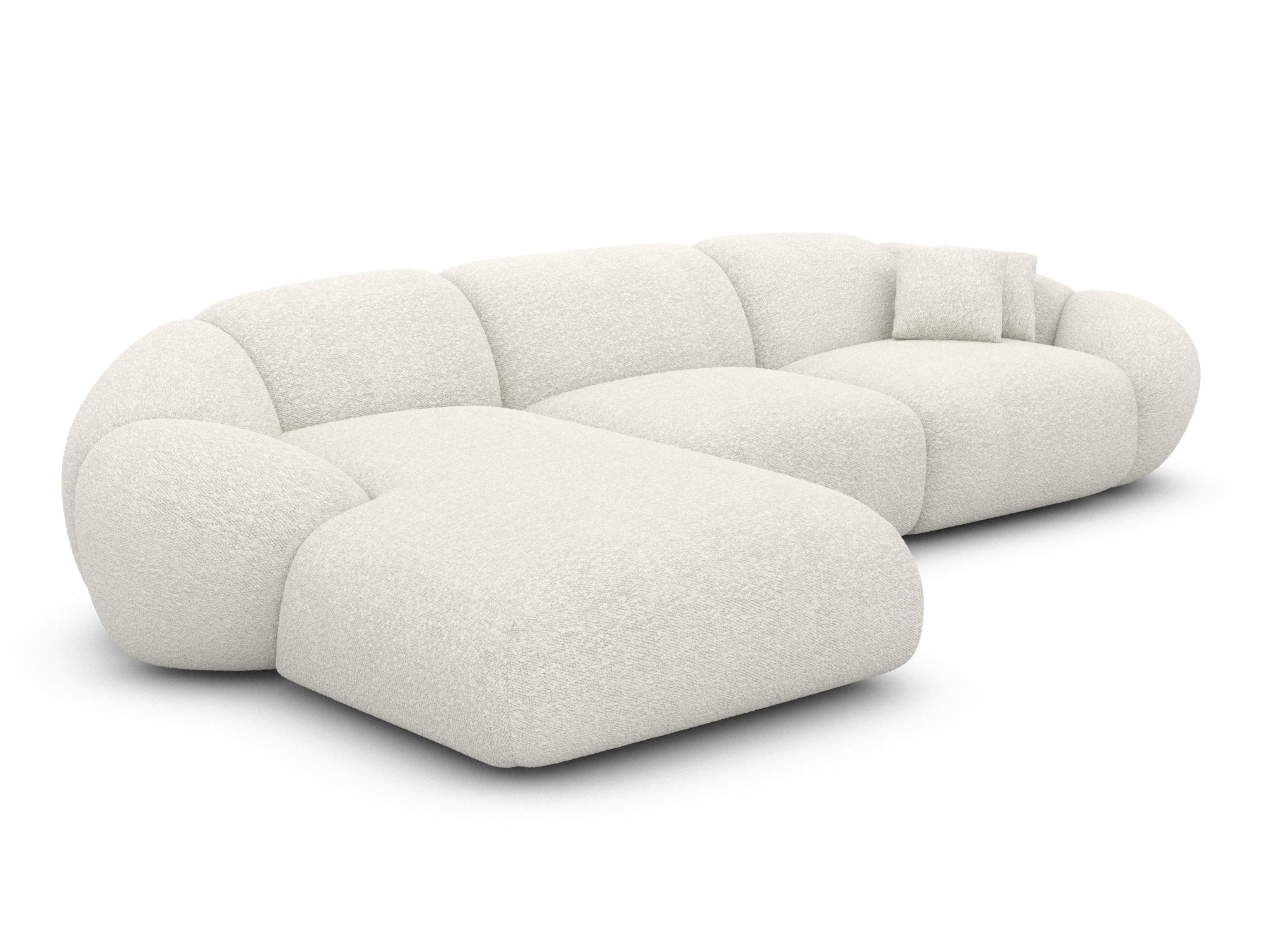 Sofa Dreams Ecksofa Polster Ecksofa Solverde L Form kurz, Ecksofa, L-Form, Zeitloser Look in L-Form, 2 Zierkissen inklusive
