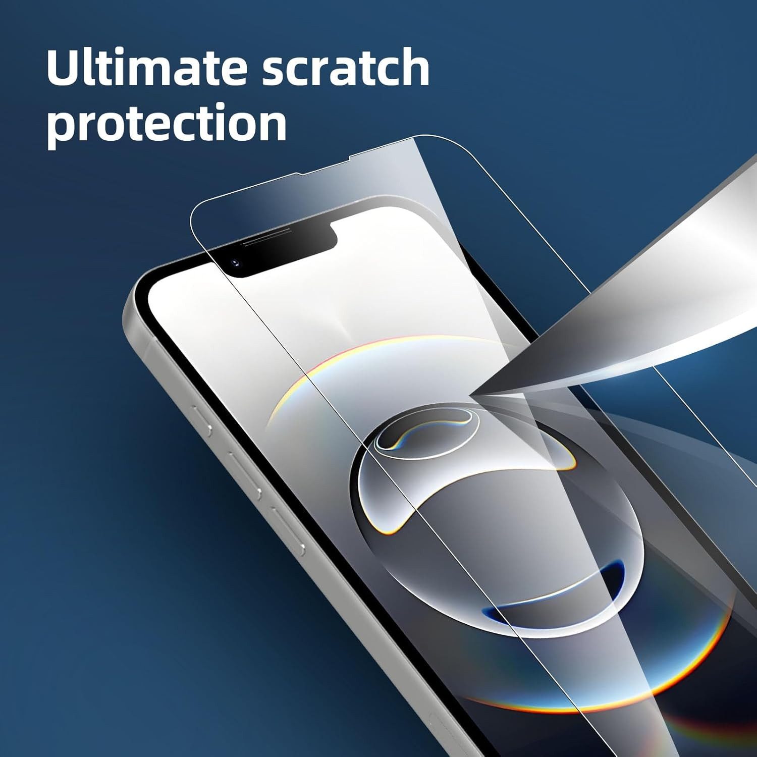 CLM-Tech Displayschutzglas 2x Schutzfolie für iPhone 16e Panzerfolie kristallklar für iPhone 16e, Panzerglas Folie - Anti-Fingerabdruck und kratzfest -, 2 Stück, Kristallklar