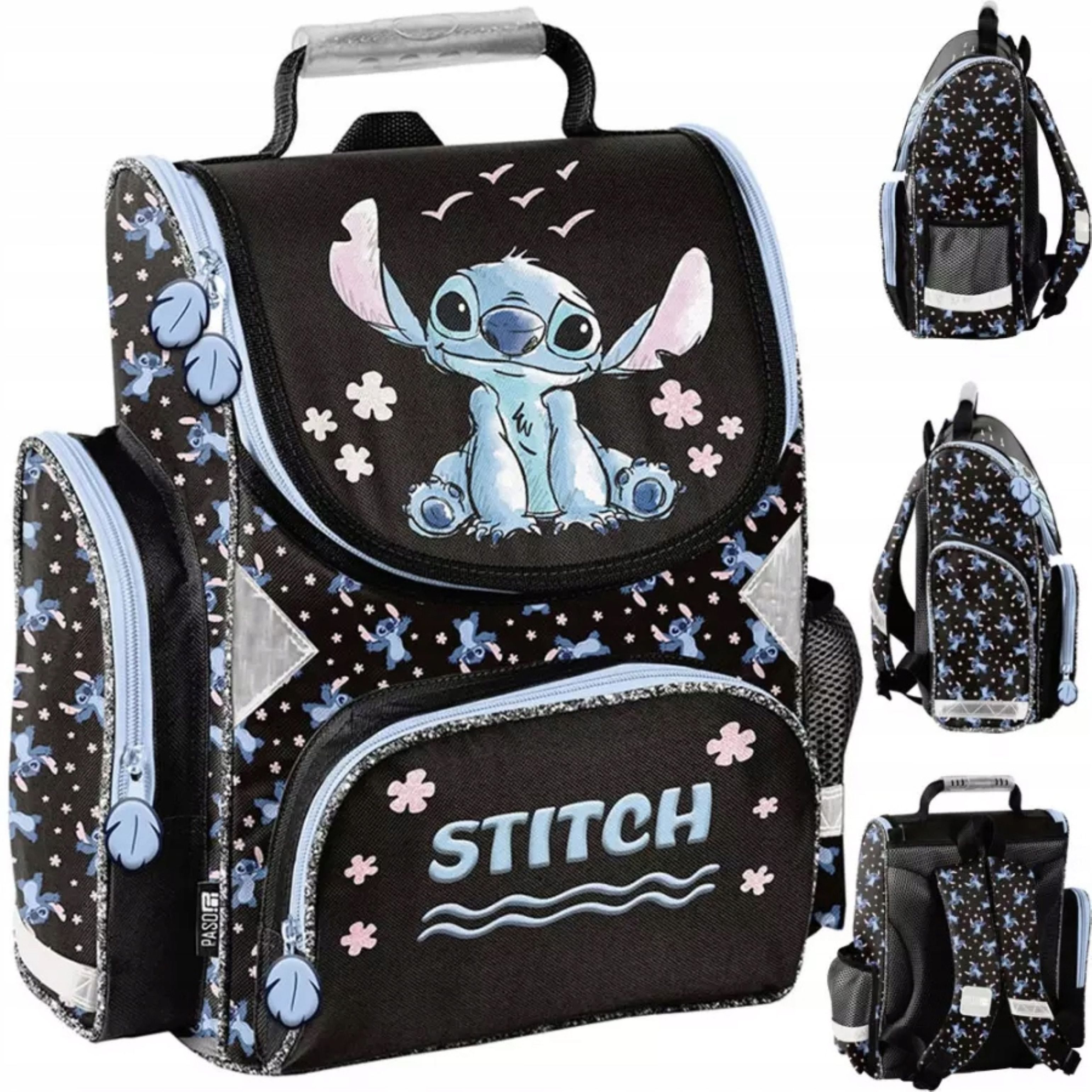 PASO Schulranzen Schulranzen Mädchen Lilo & Stitch Tornister Ergonomisch Blau