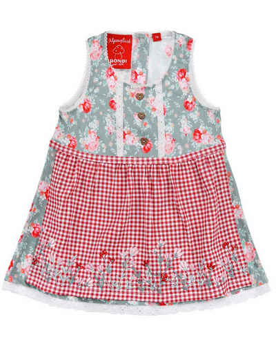 BONDI Dirndl Baby Mädchen Dirndl 'Blumenallover' 86846, Grün R