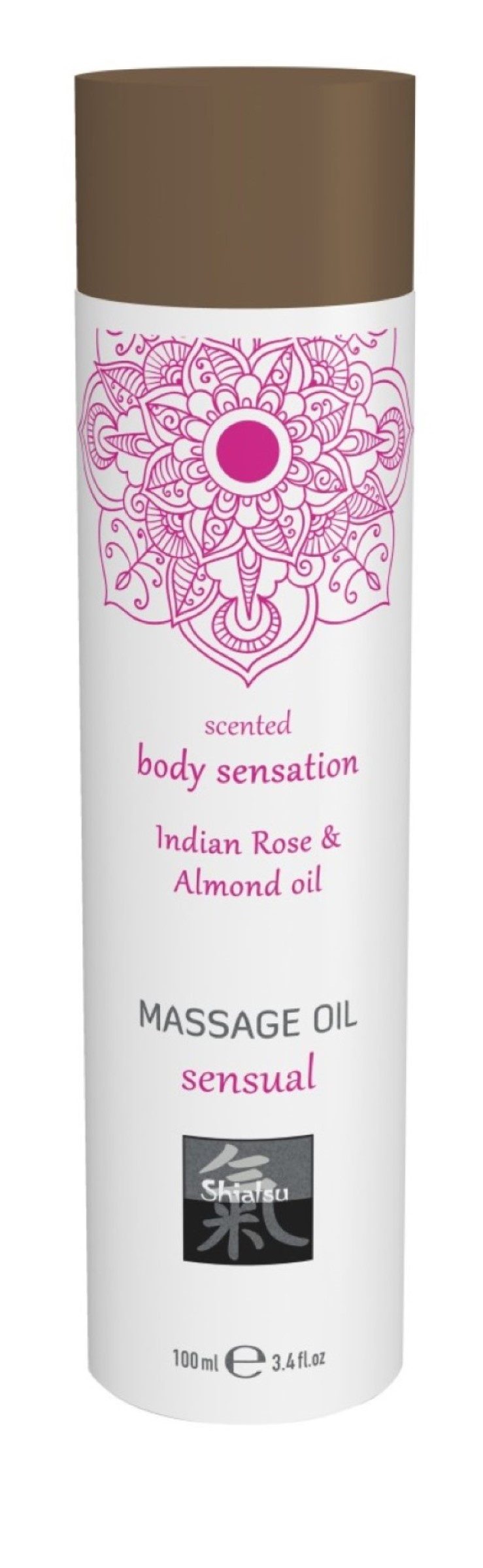 Gleit- & Massageöl 100 ml - SHIATSU Massage oil sensual Indian Rose & Almond oil 100ml