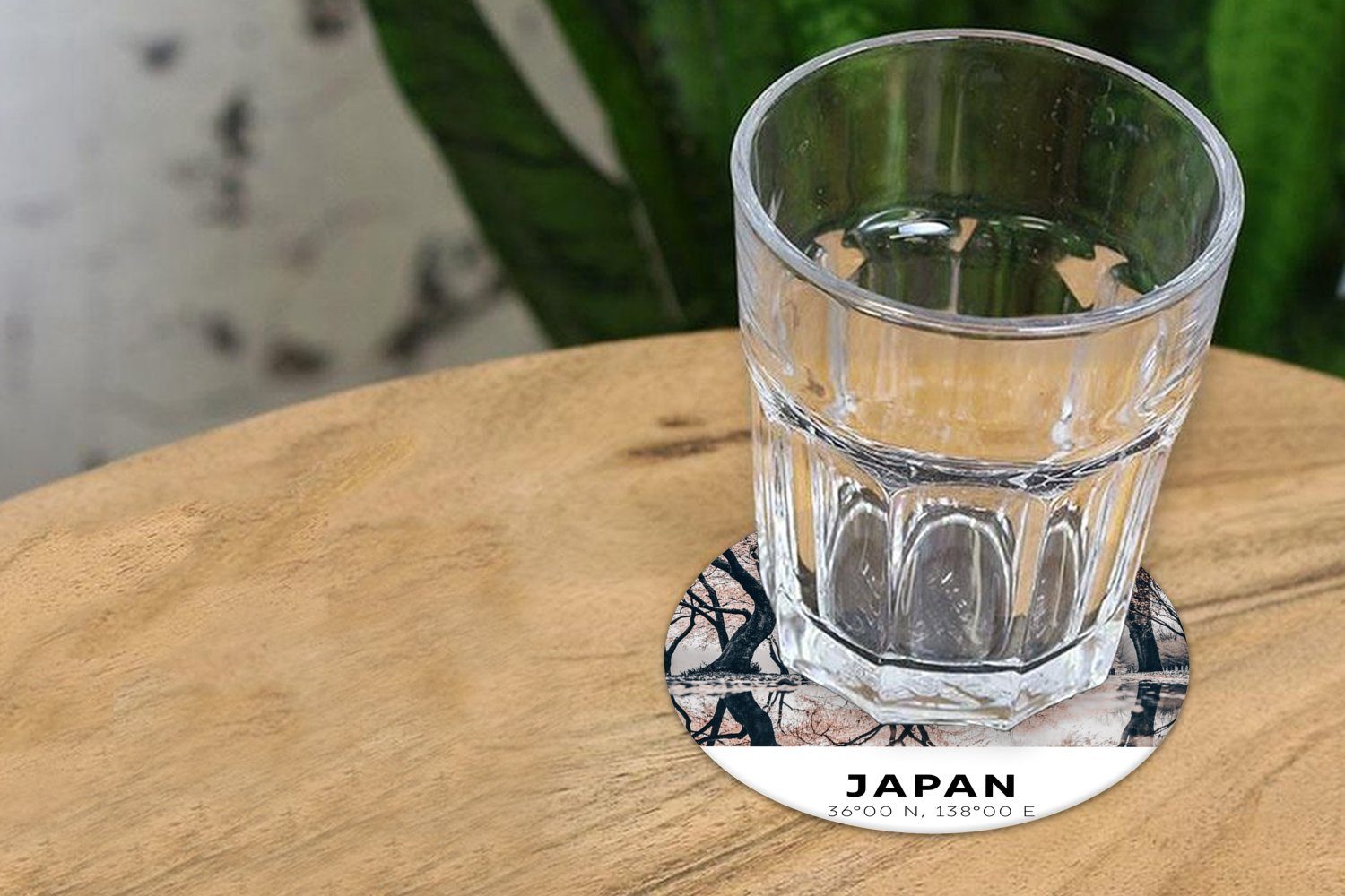 MuchoWow Glasuntersetzer Japan Sakura - 6-tlg., für Getränkeuntersetzer, Tassenuntersetzer, Rosa, Becher Zubehör Gläser, Korkuntersetzer, Tasse, Frühling - 