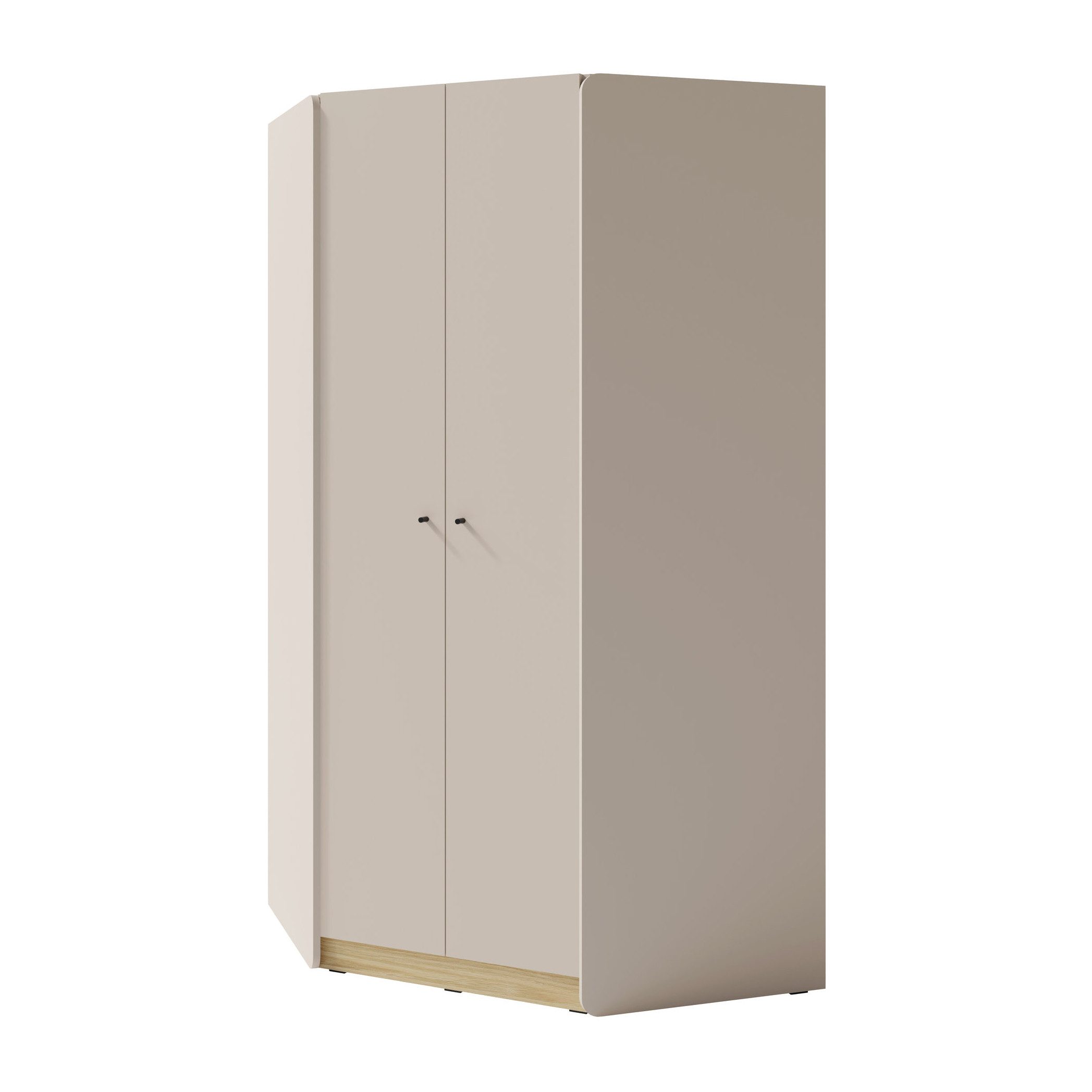 Beautysofa Eckschrank ALEX mit 2 Kleiderstangen und 8 Ablagen (erhältlich i günstig online kaufen