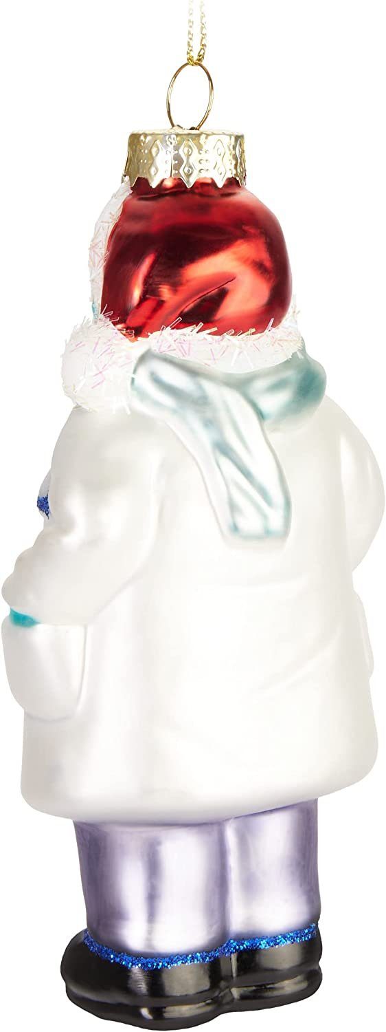 BRUBAKER Weihnachtsbaumkugel Dr. Weihnachtsmann Weihnachtskugel Glas - Arzt Doktor mit Mundschutz (1 St), Christbaumschmuck - Handbemalte Baumkugel Lustig