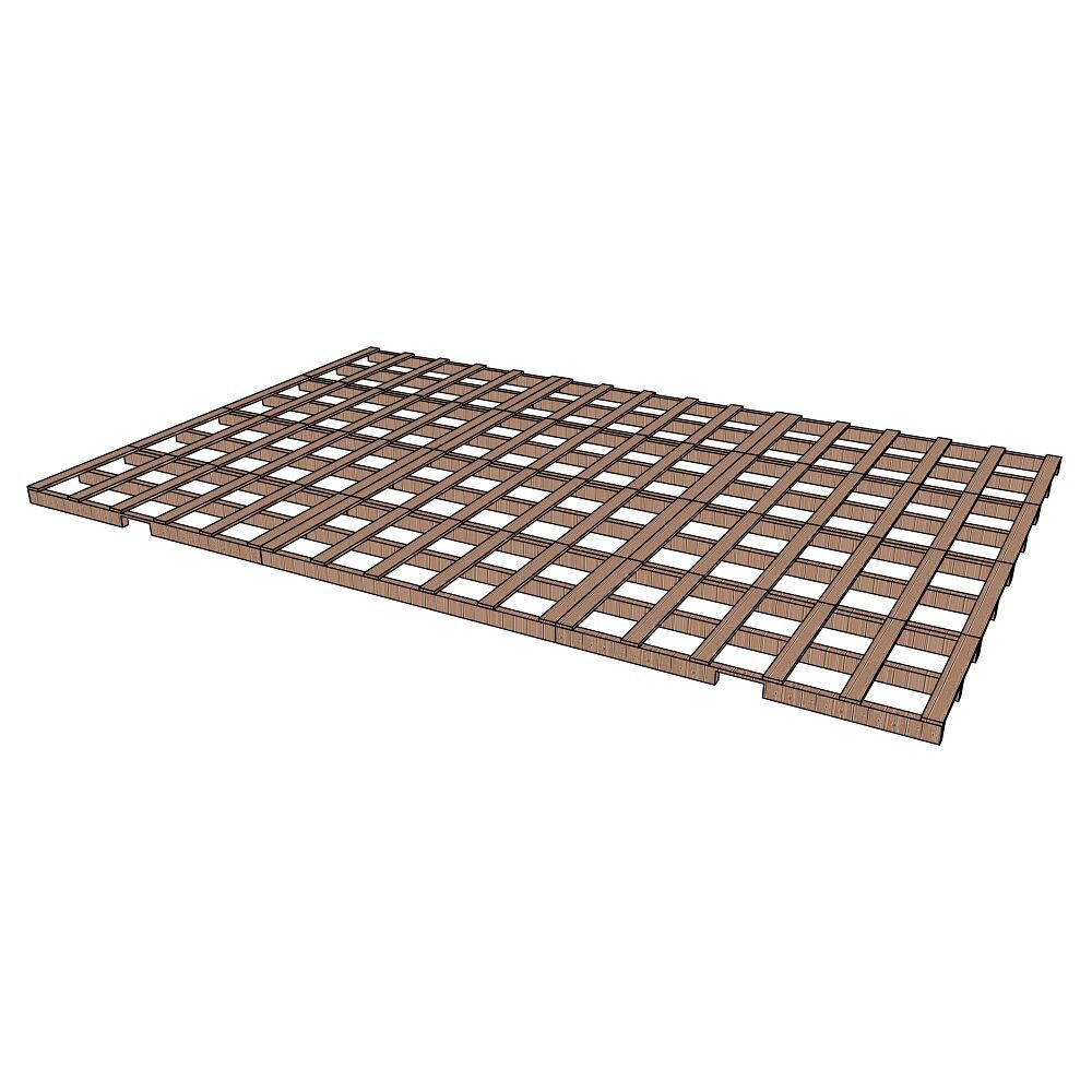 Hochsprungmatte Lattenrost Holz