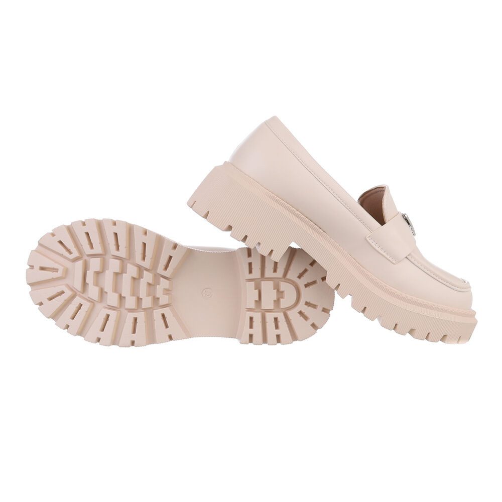 Ital-Design Damen Mokassins Freizeit Slipper (86188111) Blockabsatz Mokassi günstig online kaufen