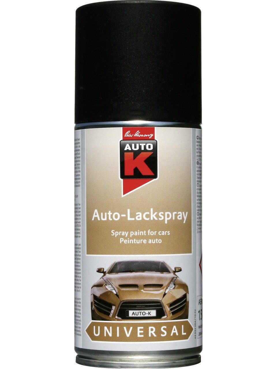 Auto-K Sprühlack Auto-K Lackspray universal 150ml matt schwarz