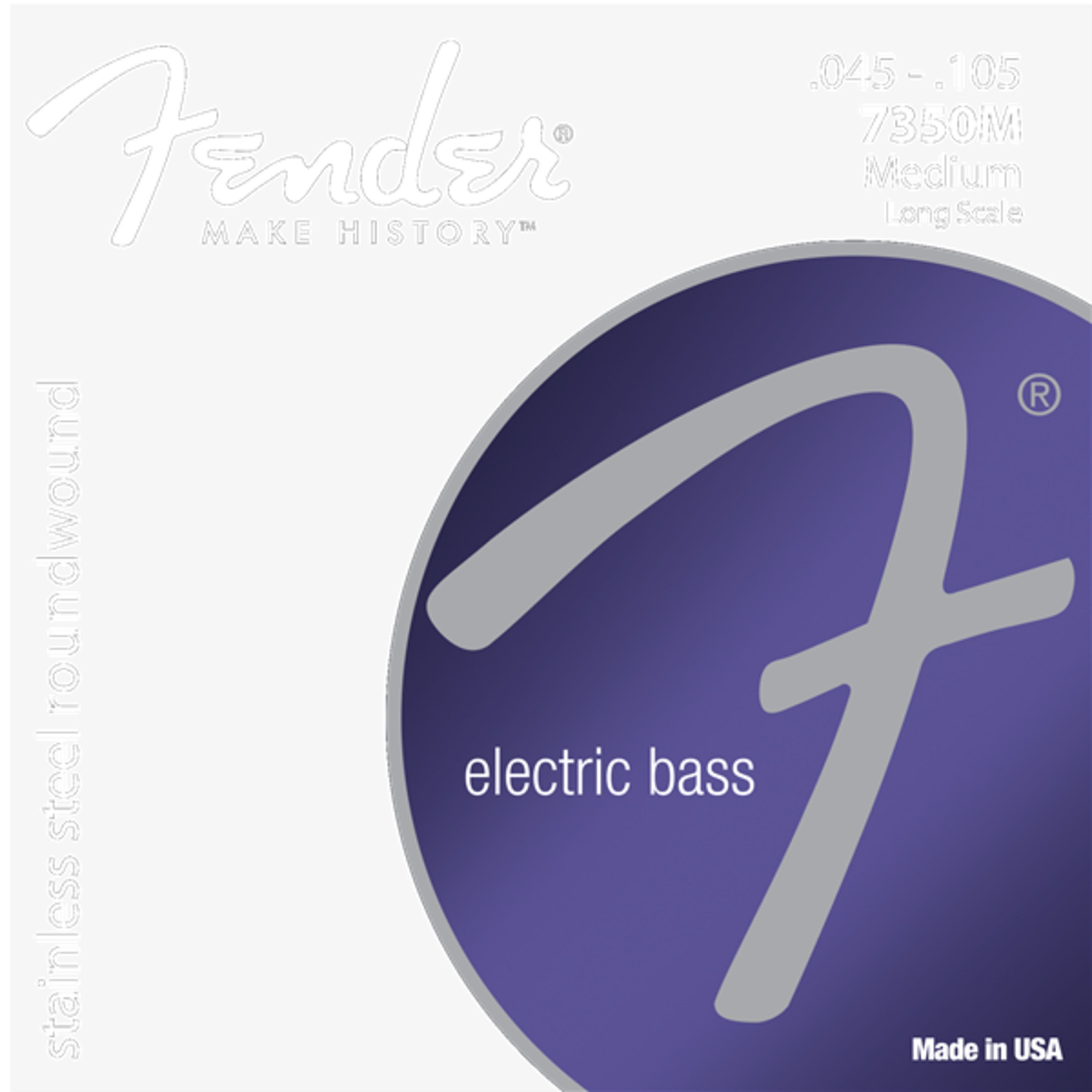 Fender Saiten, Strings 7350M 45-105 Stainless Steel Roundwound - Saitensatz für