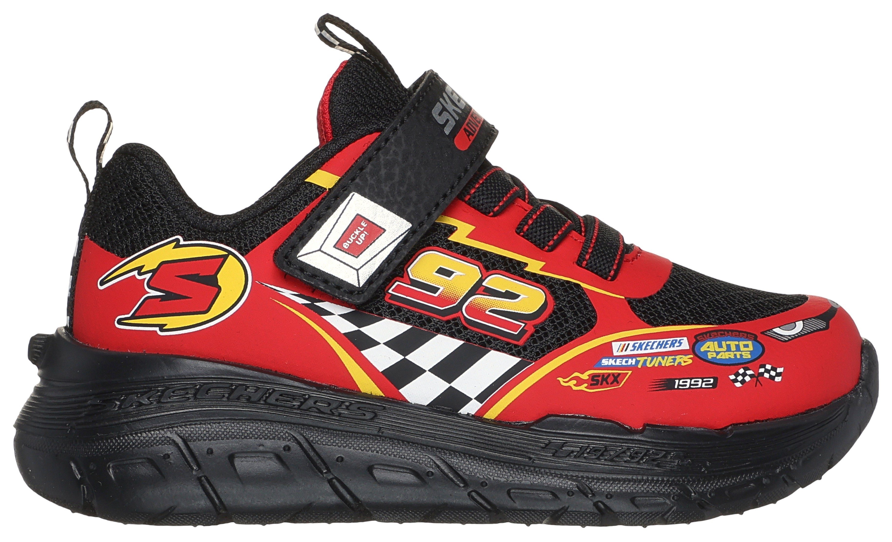 Skechers SKECH TRACKS Lauflernschuh Sneaker mit vielen coolen Prints, Größenschablone zum Download