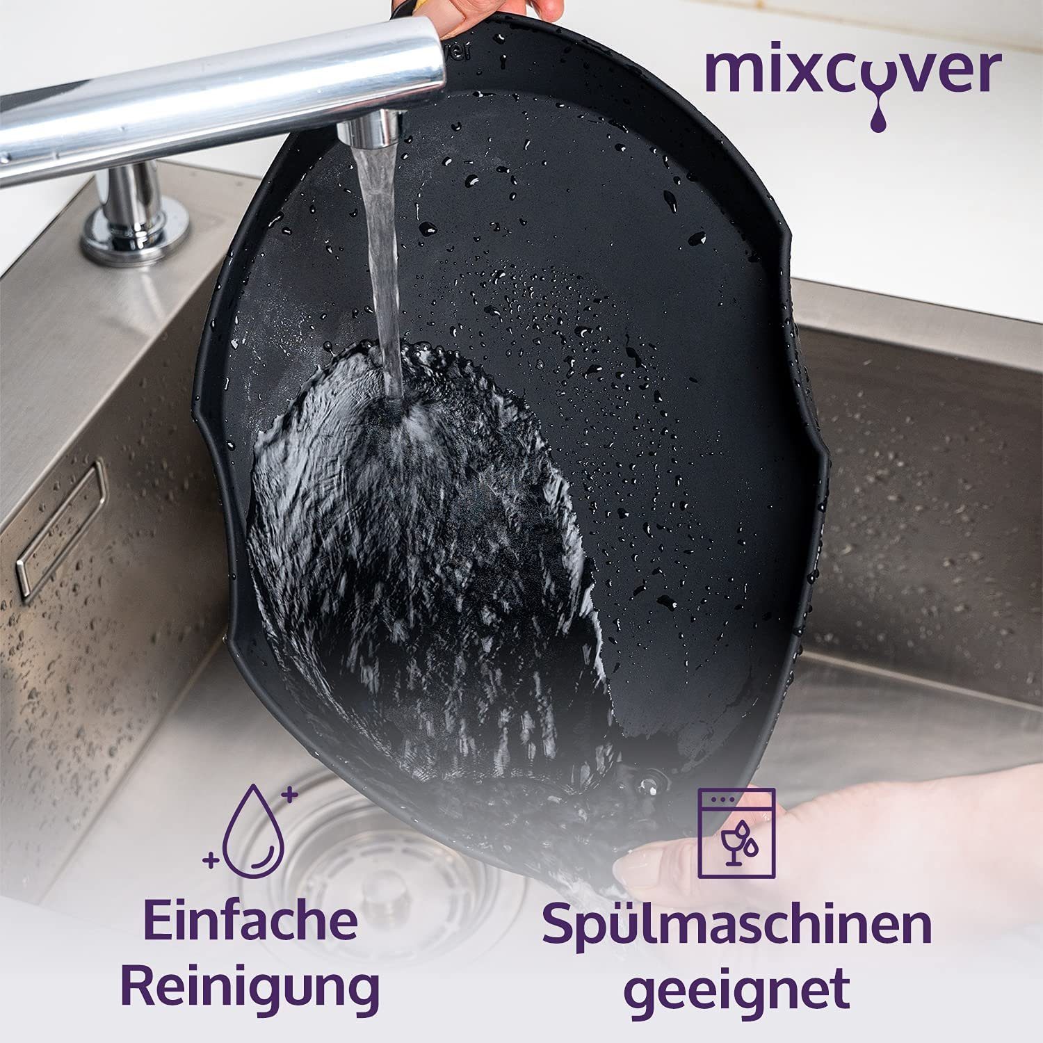 Mixcover Küchenmaschinen-Adapter Dampfgarraum Dampfgarform Cookit Auflaufform mixcover Bosch Silikonform für