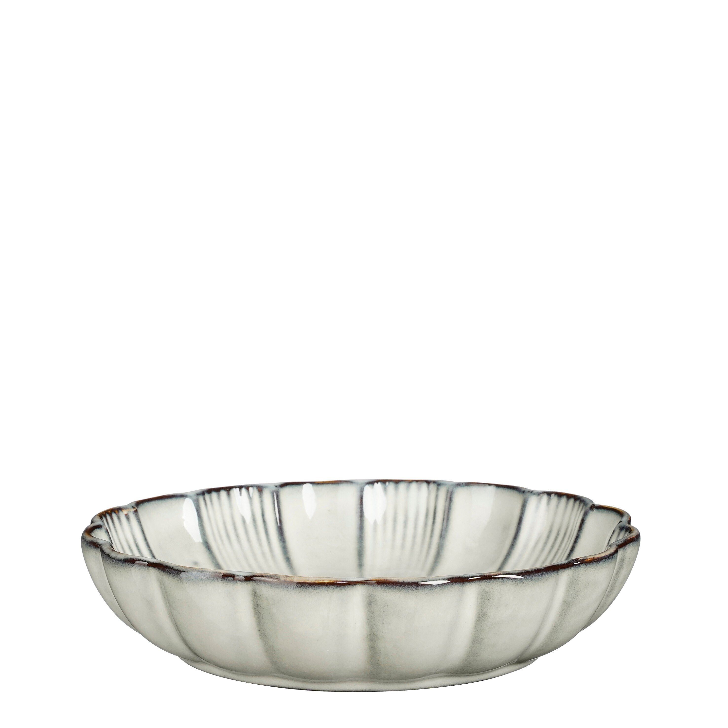 Mica Decorations Servierschale Mica Decorations Corfu Schale grau - h5xd18,5cm