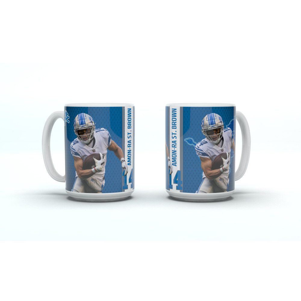 Detroit Lions Becher Detroit Lions Jumbo Mug Motion "ST. BROWN", Keramik