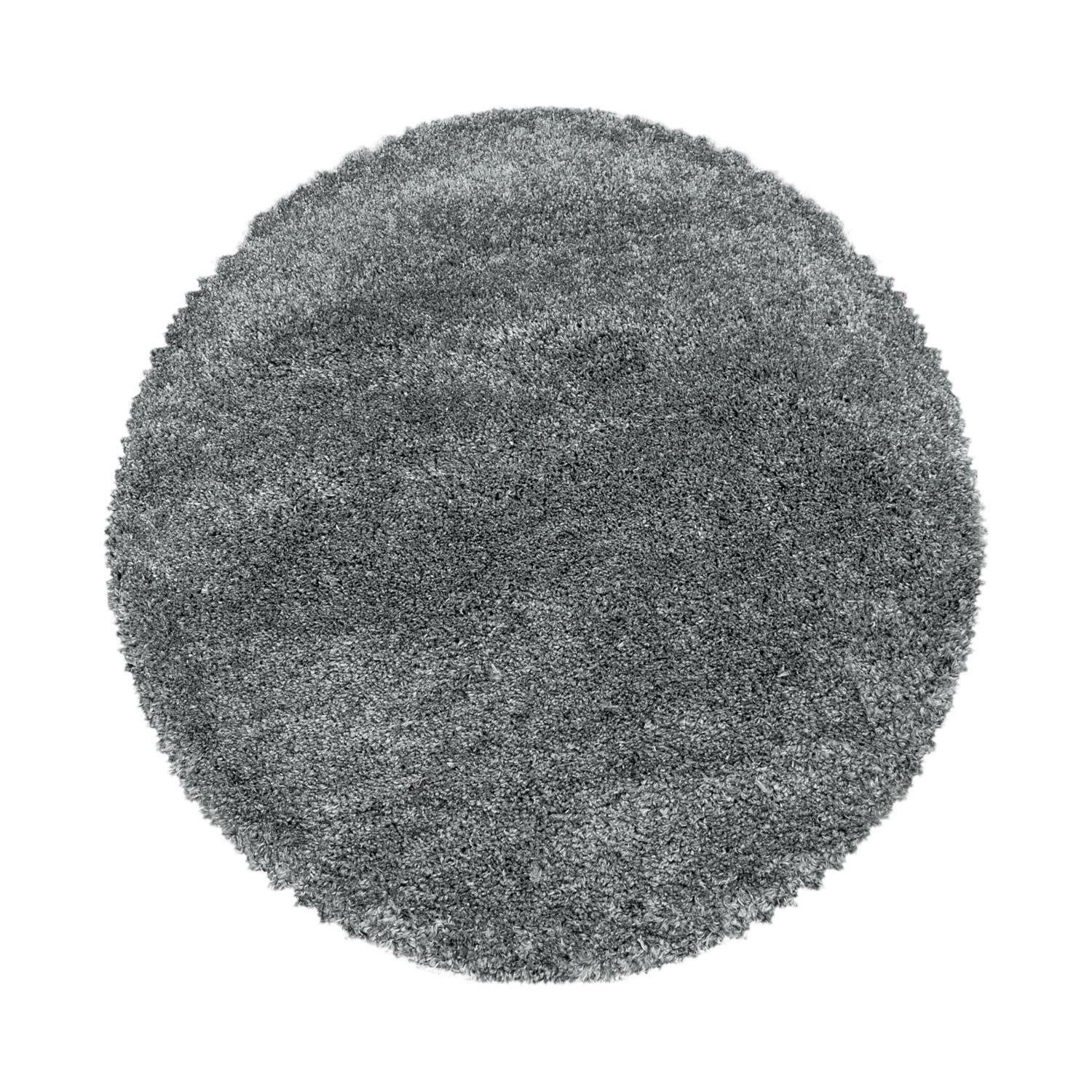SchönesWohnen24 Hochflor-Teppich Hochflor Teppich FLUFFY Hellgrau