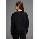 Bruno Banani Sweatshirt Kurzgeschnittenes Sweatshirt mit Strass-Steinen Für TEENS. Trendiges Shirt mit Strass-Steinen