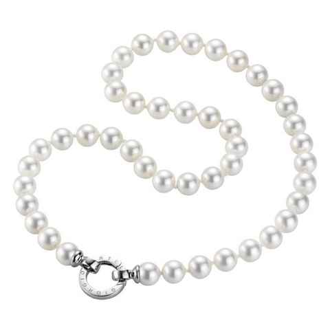 GIORGIO MARTELLO MILANO Perlenkette Muschelkern-Perlen, Ringverschluss, Silber 925