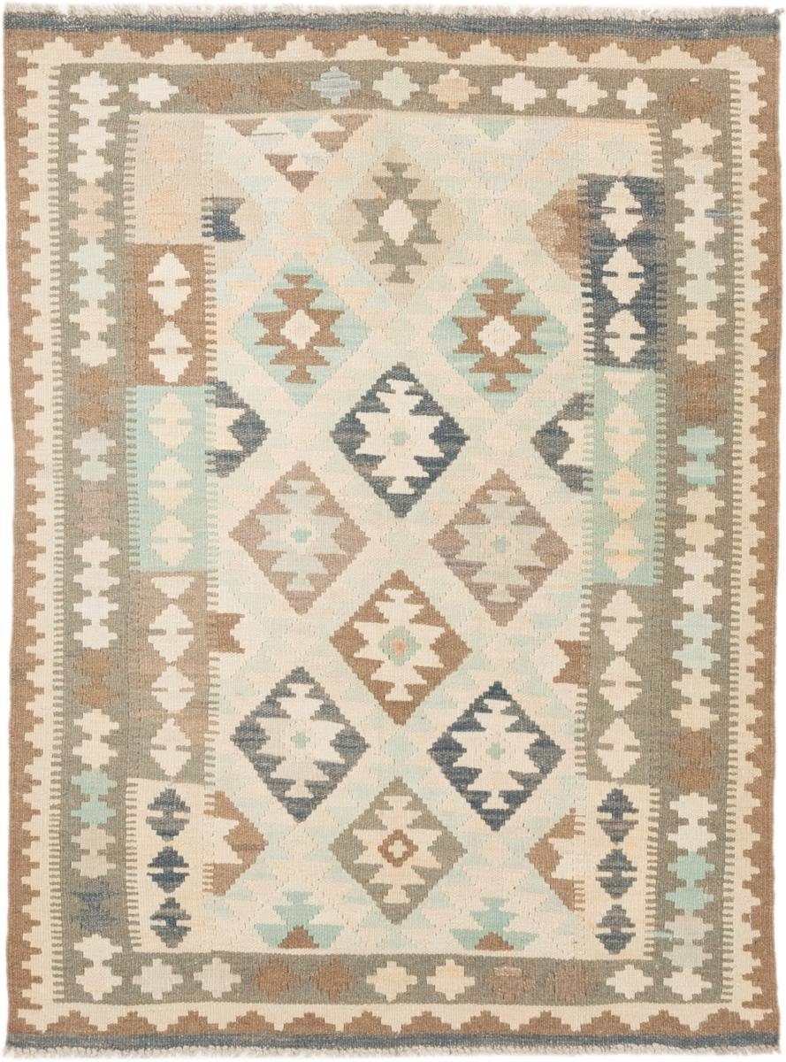 Orientteppich Kelim Afghan 104x138 Handgewebter Orientteppich, Nain Trading, rechteckig, Höhe: 3 mm | Kurzflor-Teppiche