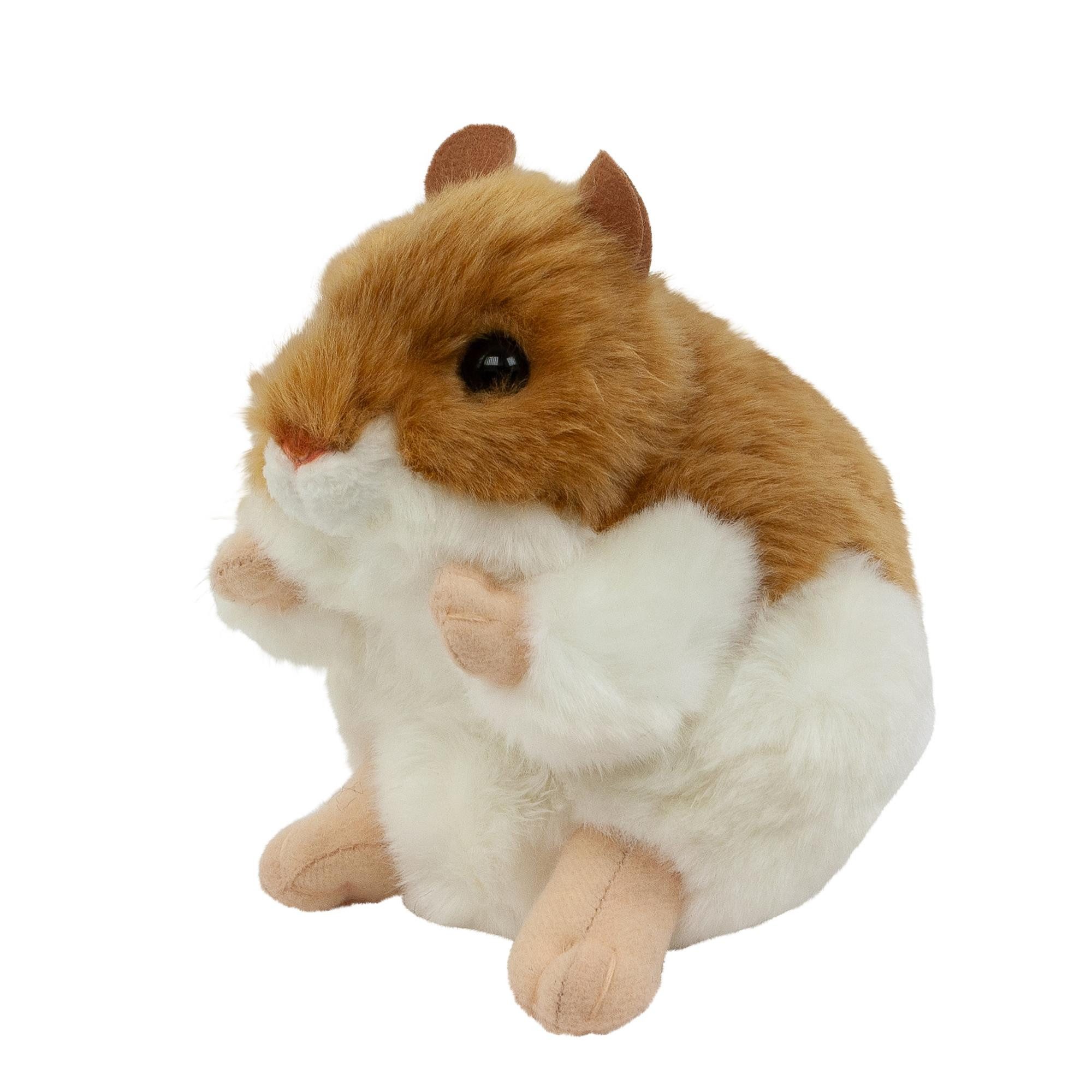 Teddys Rothenburg Kuscheltier Goldhamster 13 cm sitzend braun/weiß Plüschhamster Stofftier (Plüschtier, Stoffhamster)