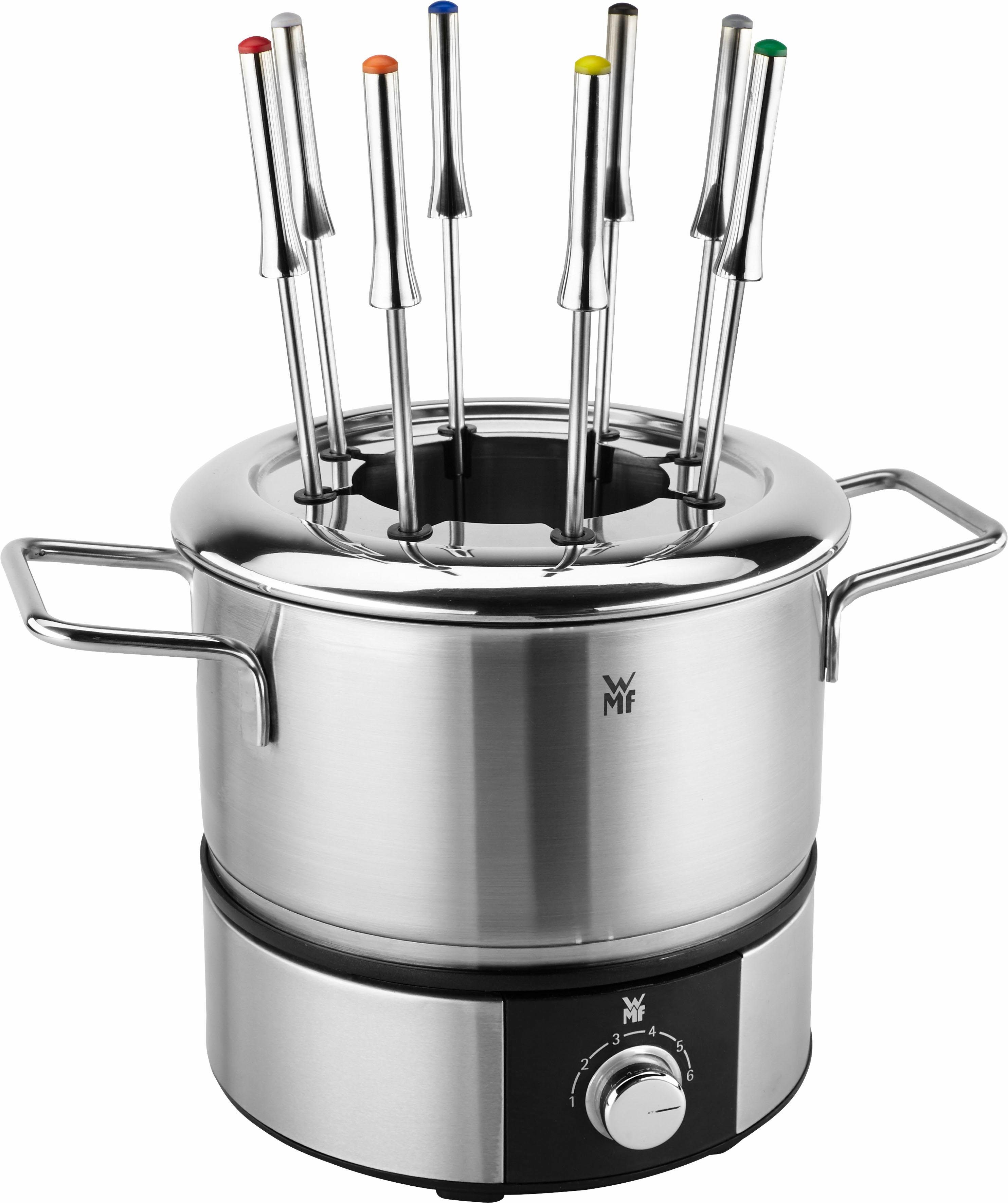 Wmf Lono Fondue Set Für 8 Personen WMF Elektro-Fondue »LONO«, Dekoratives Fondue-Set mit 8 edlen Gabeln