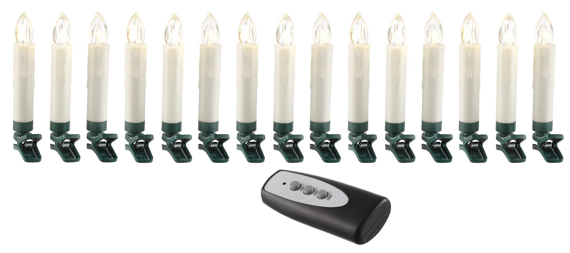 CHRISTMAXX LED Kerzenzauber DELUXE in creme 15-teilig inkl. Batterien - nur 29,99€