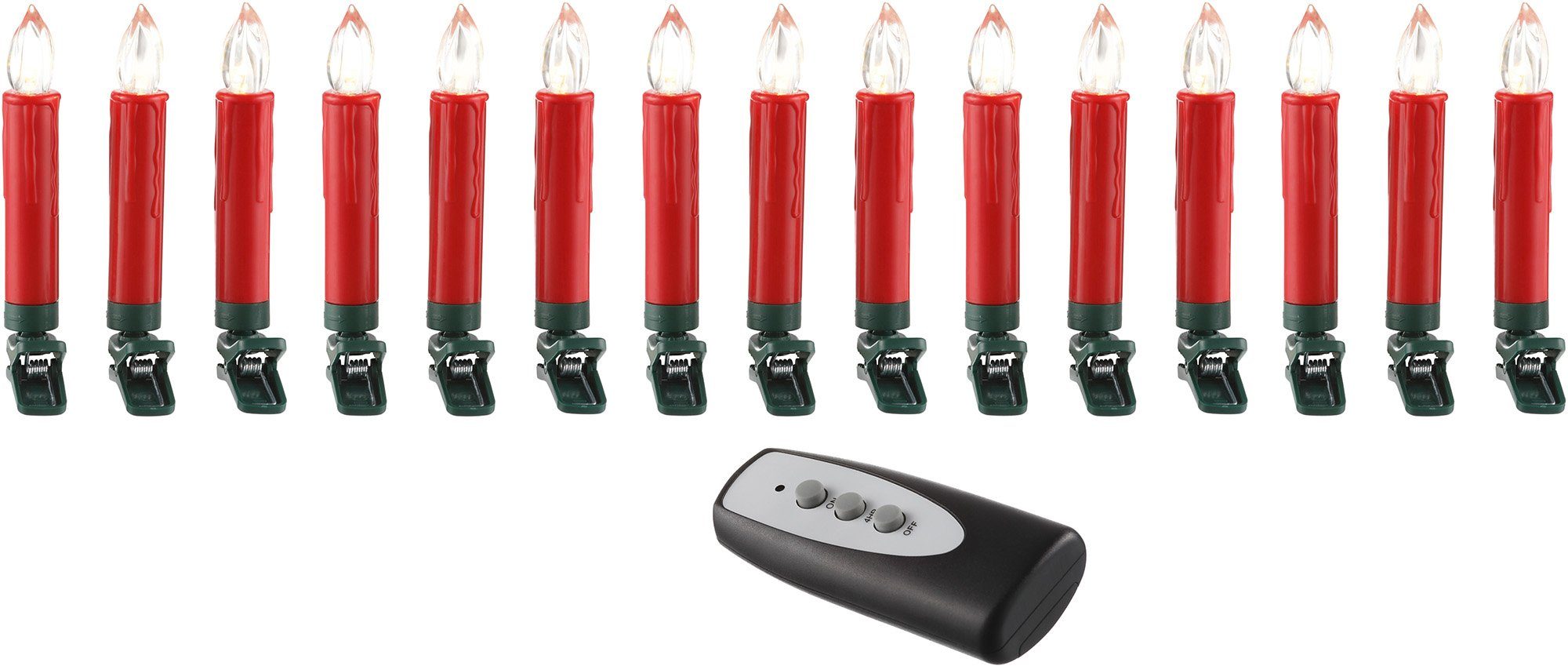 CHRISTMAXX LED Kerzenzauber DELUXE in rot - nur 29,99€
