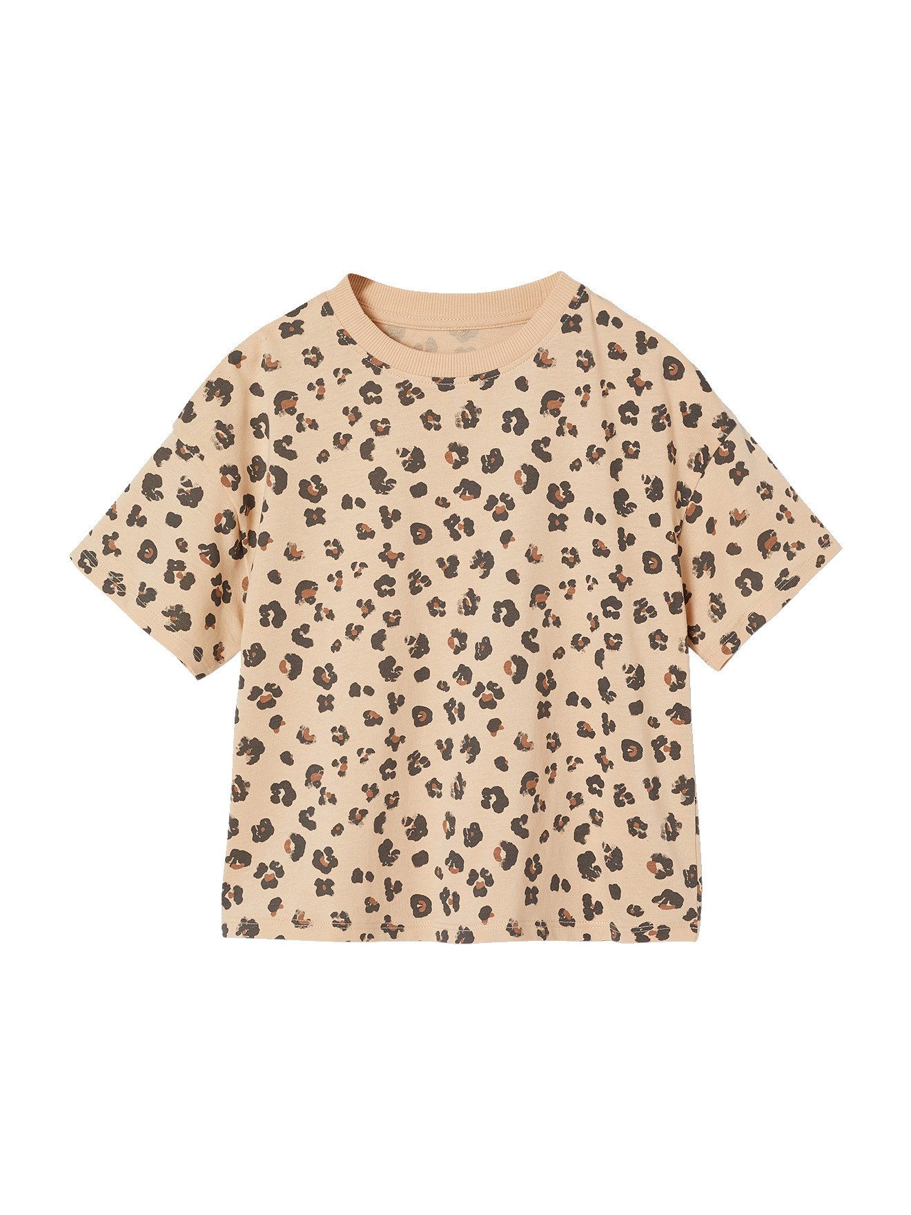 Kurzarmshirt Bedrucktes Mädchen T-Shirt, leichte Oversized-Form