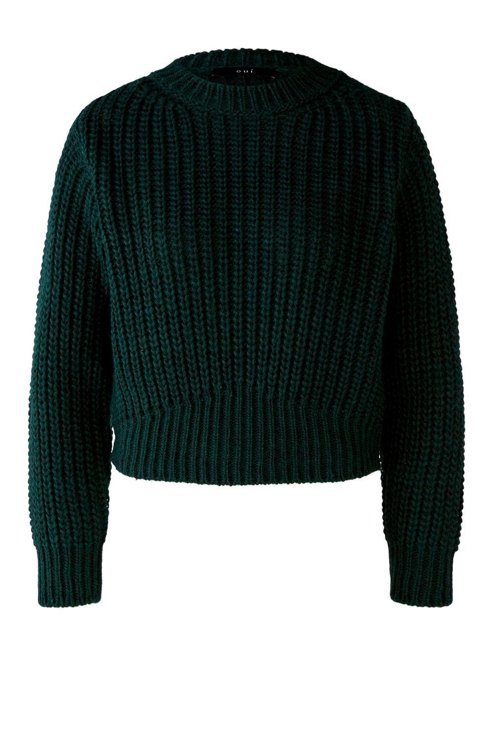 Oui Sweatshirt Pullover, darkgreen