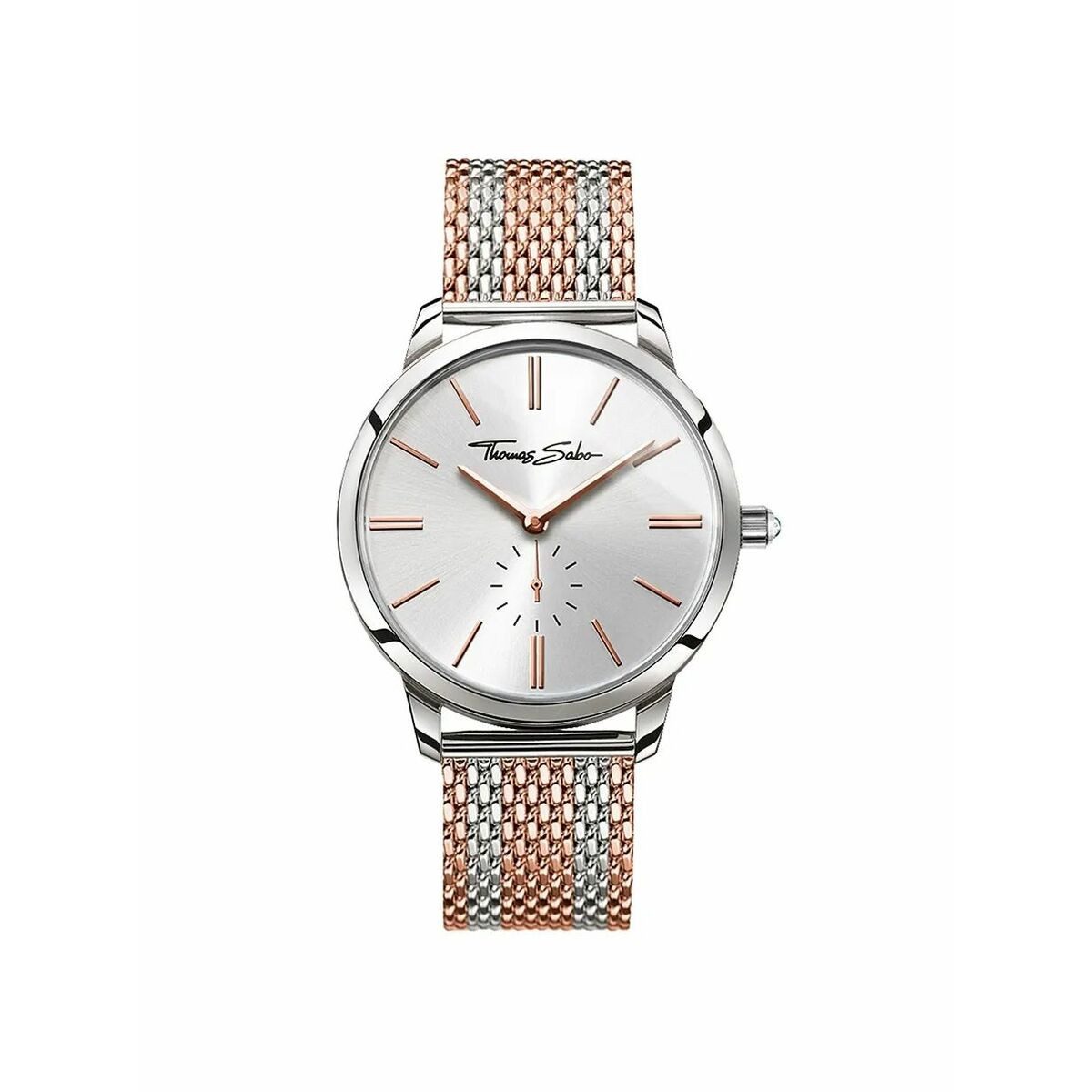 Quarzuhr Amen Thomas Sabo Damenuhr WA0273-283-201-33MM Edelstahl Armbanduhr