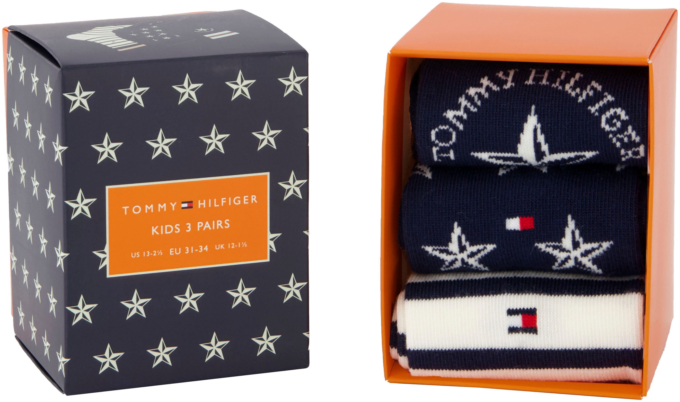 Tommy Hilfiger Socken (3-Paar) mit auffälliger günstig online kaufen