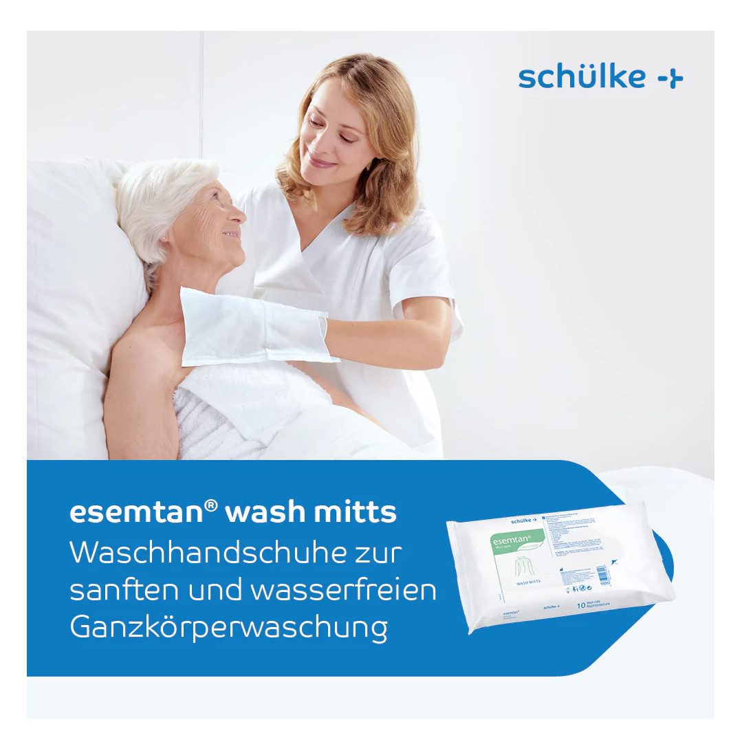 DocMed Waschhandschuh esemtan Waschhandschuhe, (angenehmer Duft, 10-St), Reinigung und Pflege kombiniert, ohne Wasser